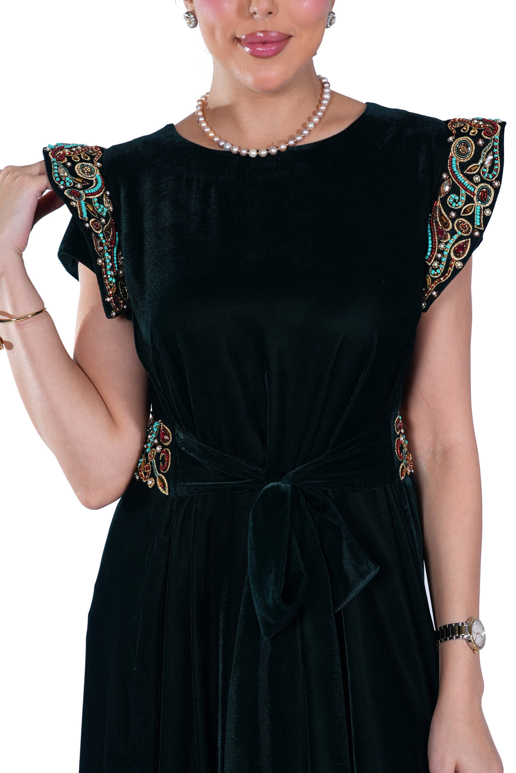 Salwa Emerald Wings Dress