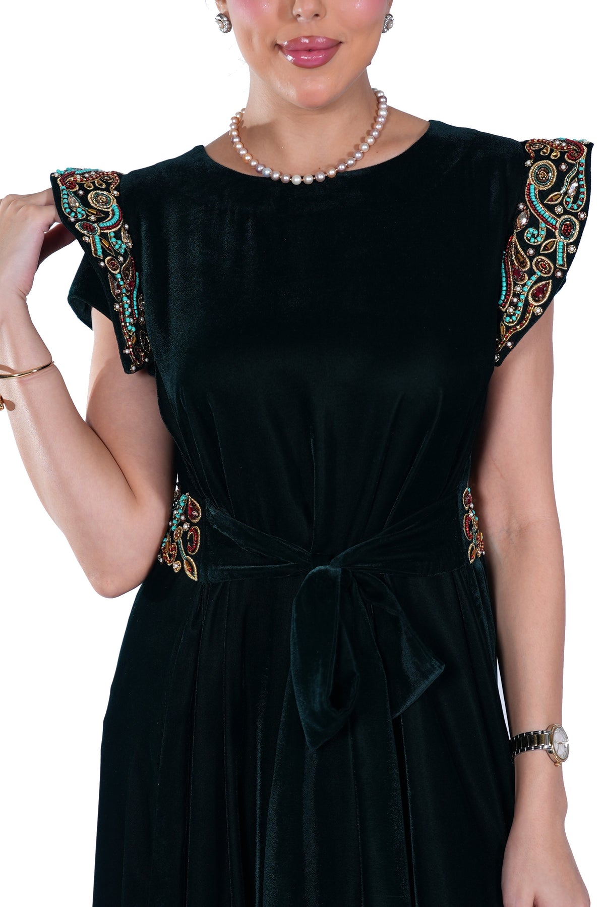 Salwa Emerald Wings Dress