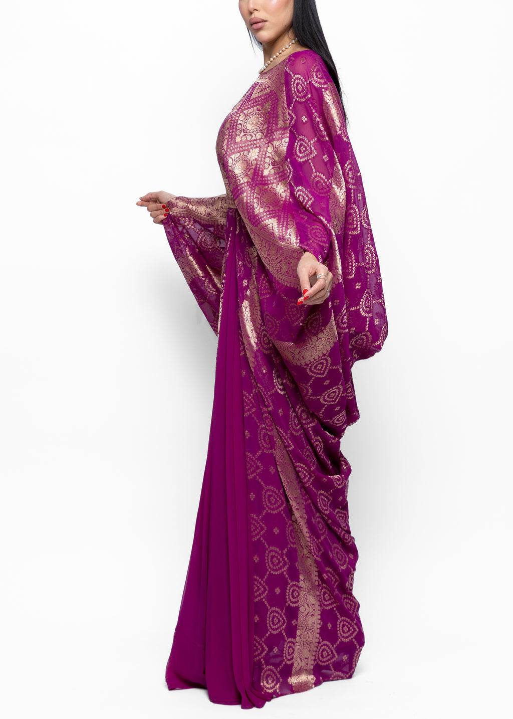 Rania Silk Sari Couture Ensemble