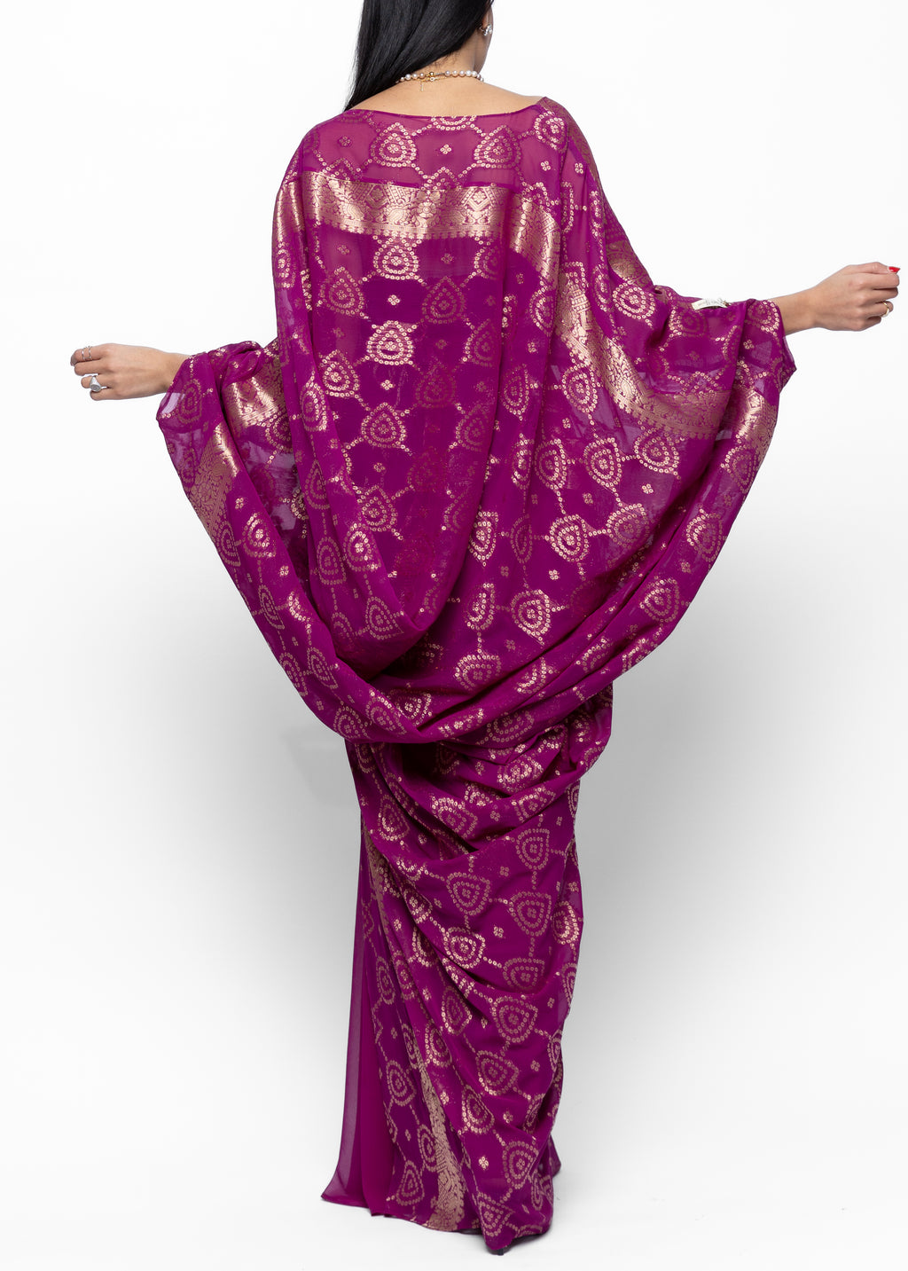 Rania Silk Sari Couture Ensemble