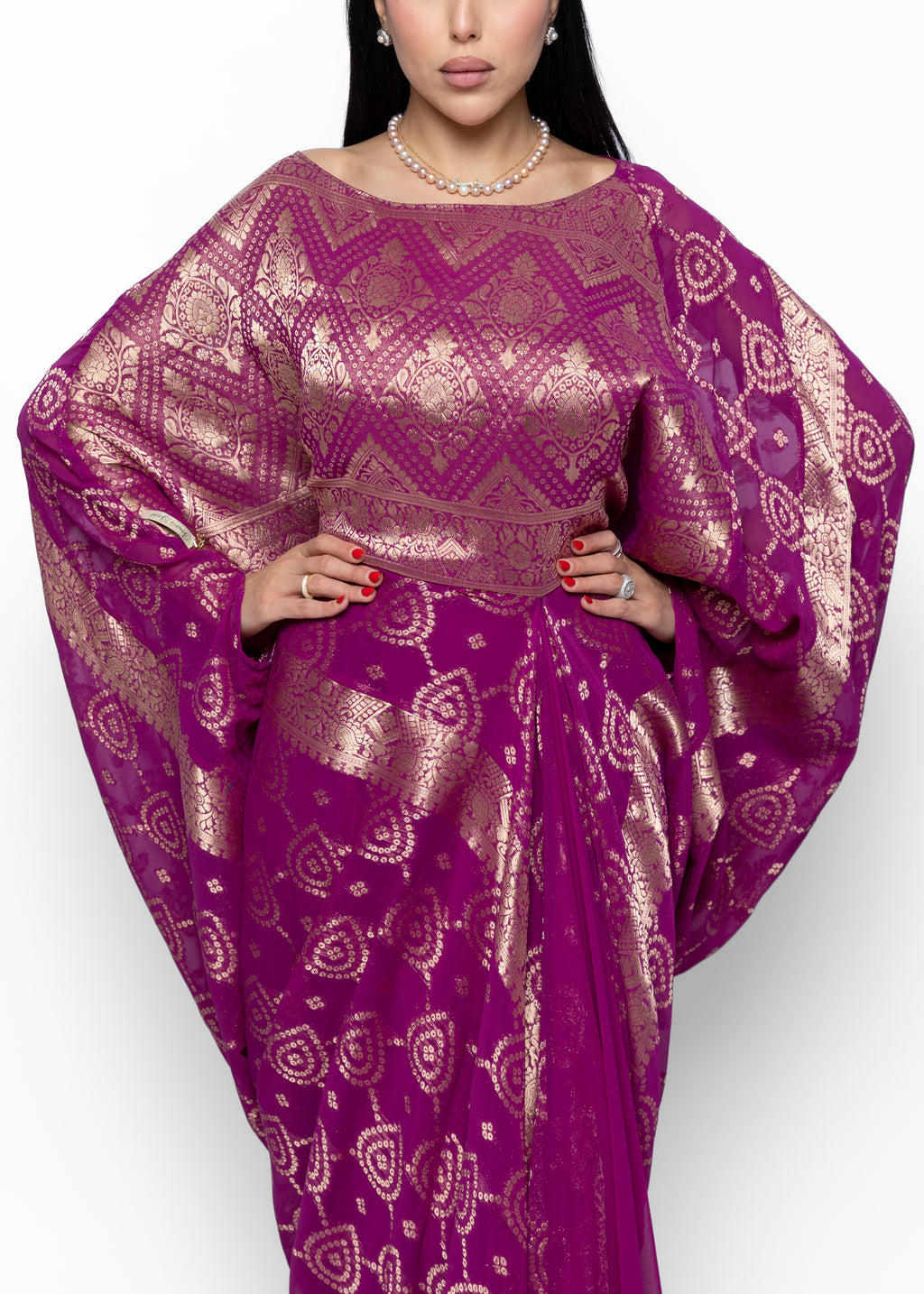 Rania Silk Sari Couture Ensemble