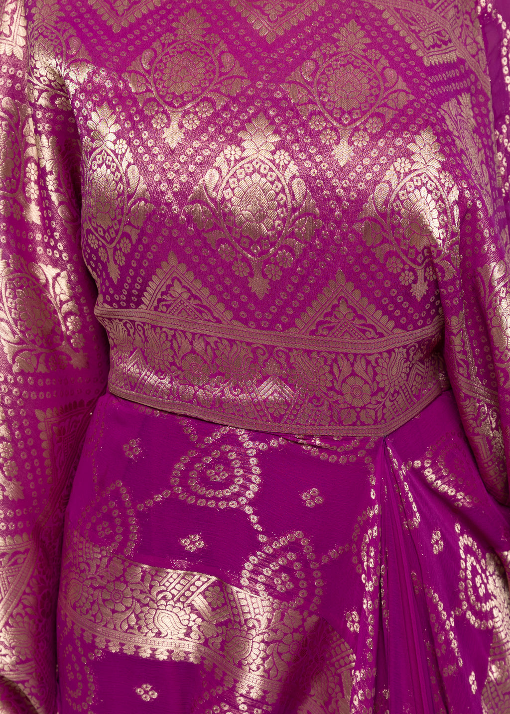 Rania Silk Sari Couture Ensemble