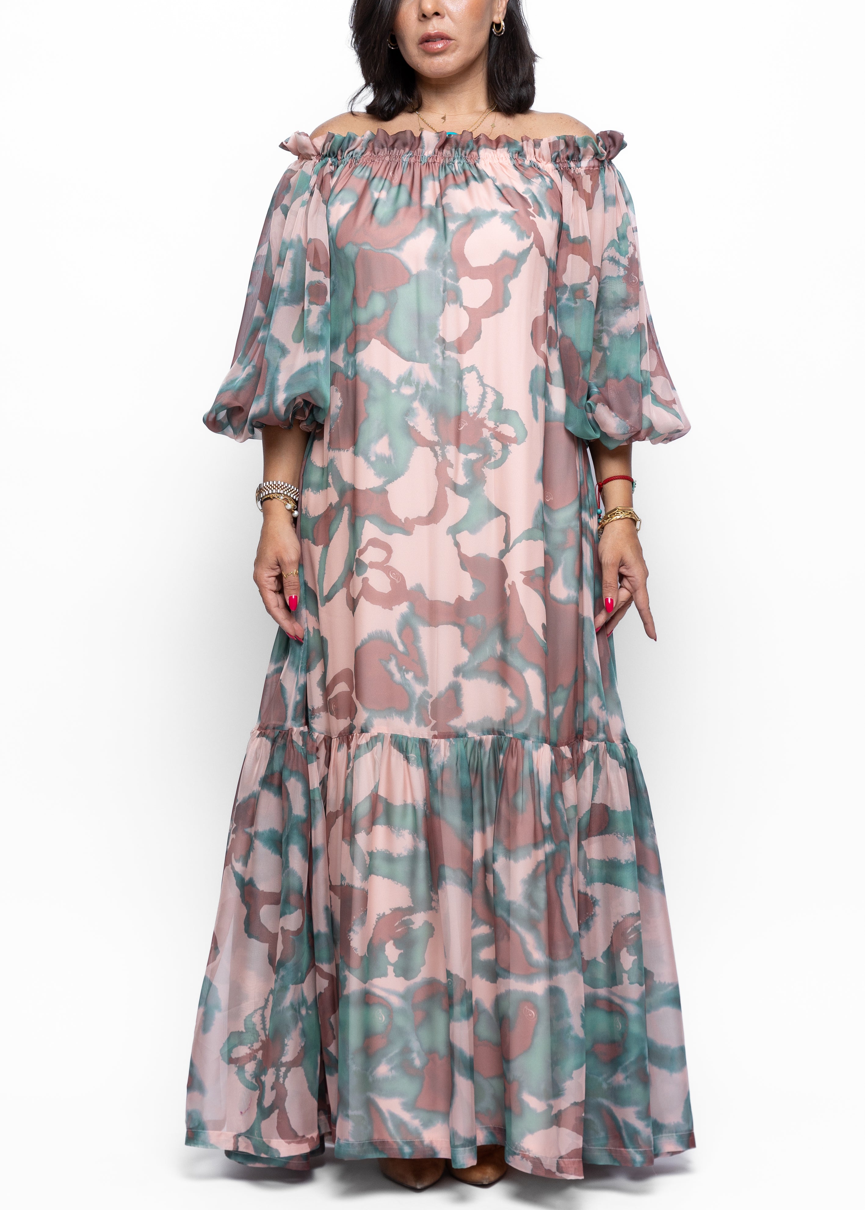 AlGhalya Silk Sating Dress