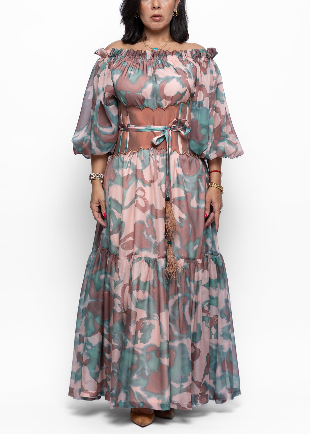 AlGhalya Silk Sating Dress