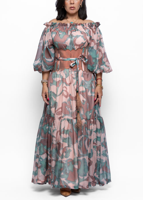 AlGhalya Silk Sating Dress