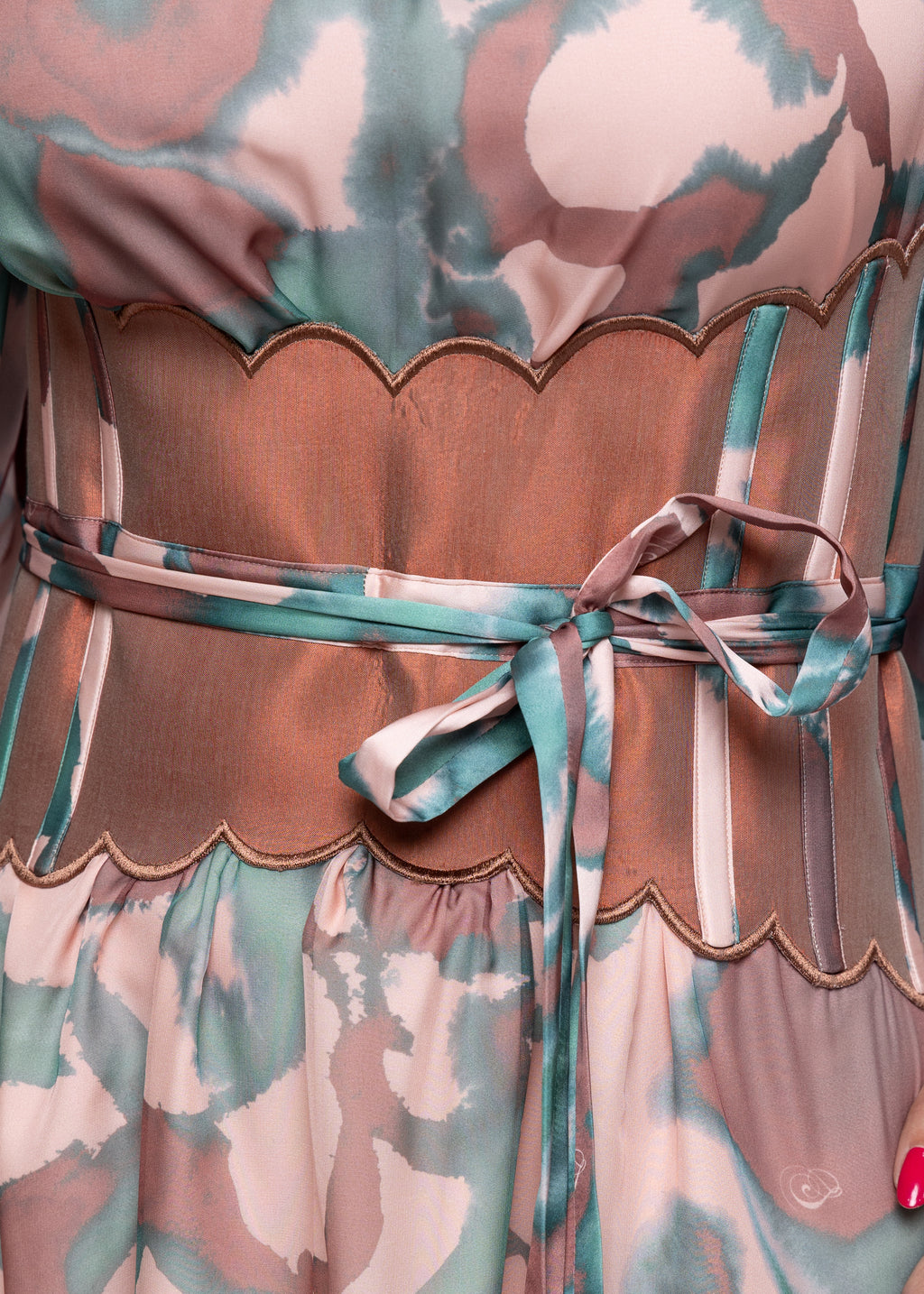 AlGhalya Silk Sating Dress