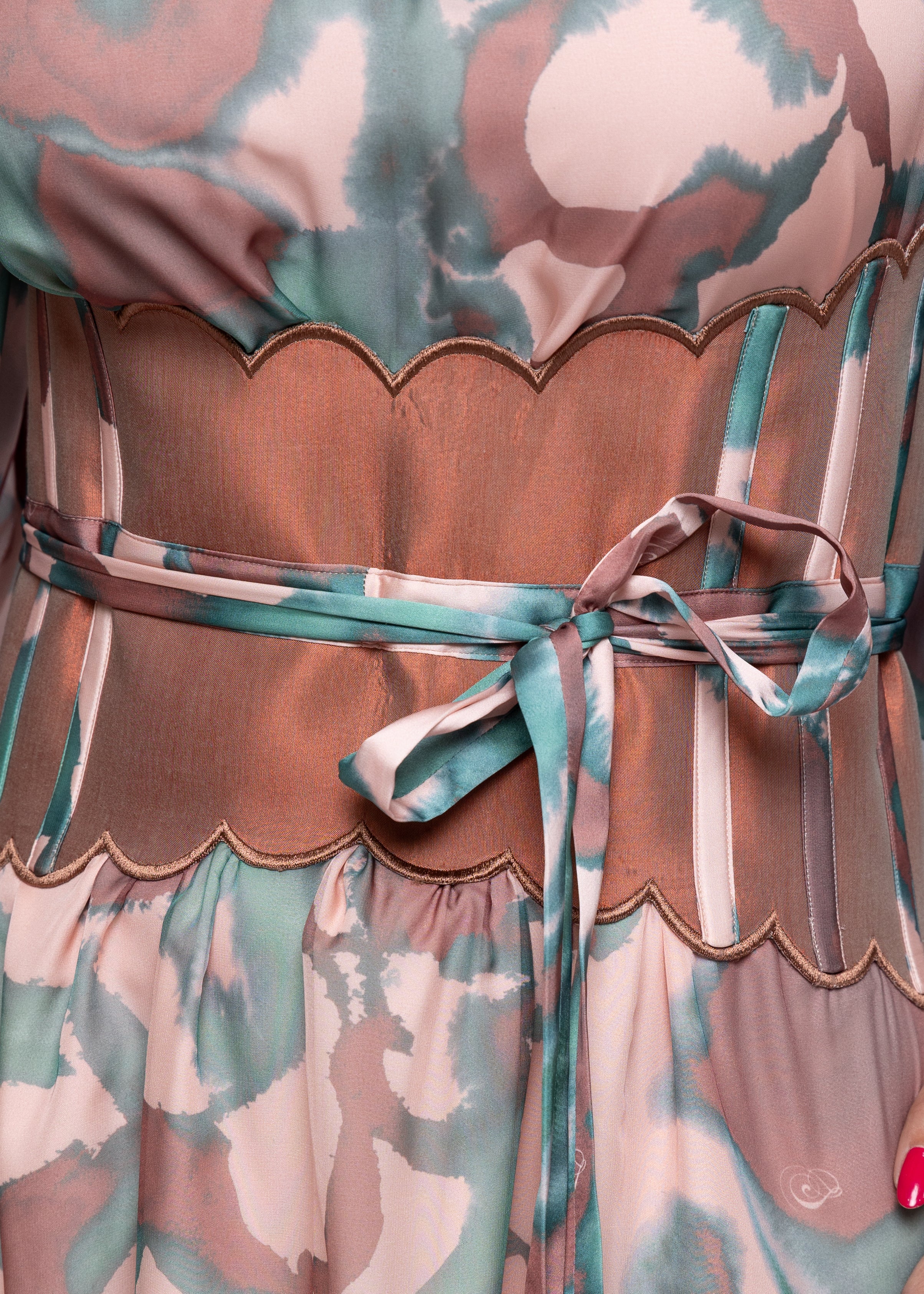 AlGhalya Silk Sating Dress