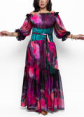 Farah Chiffon Silk Dress