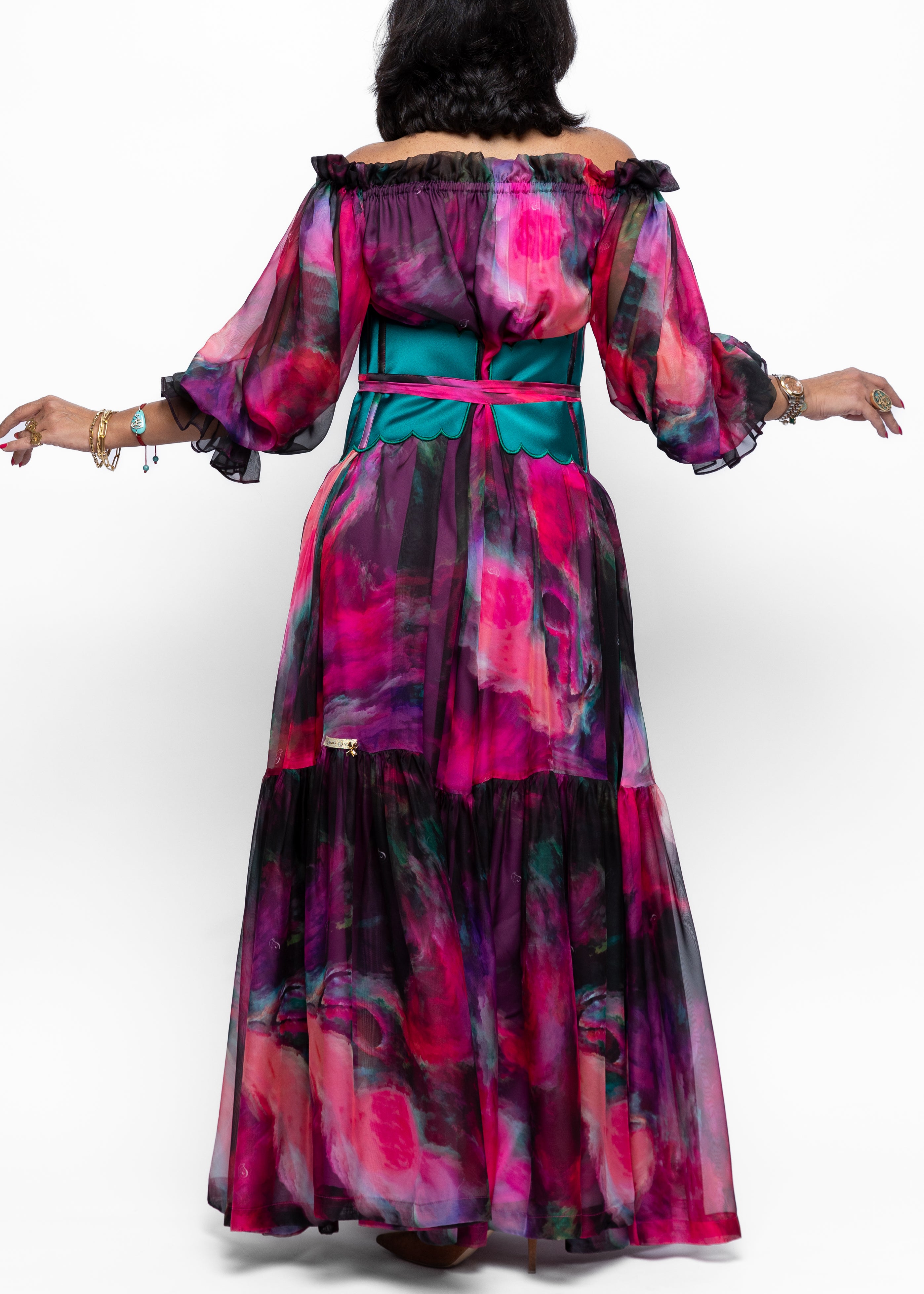 Farah Chiffon Silk Dress