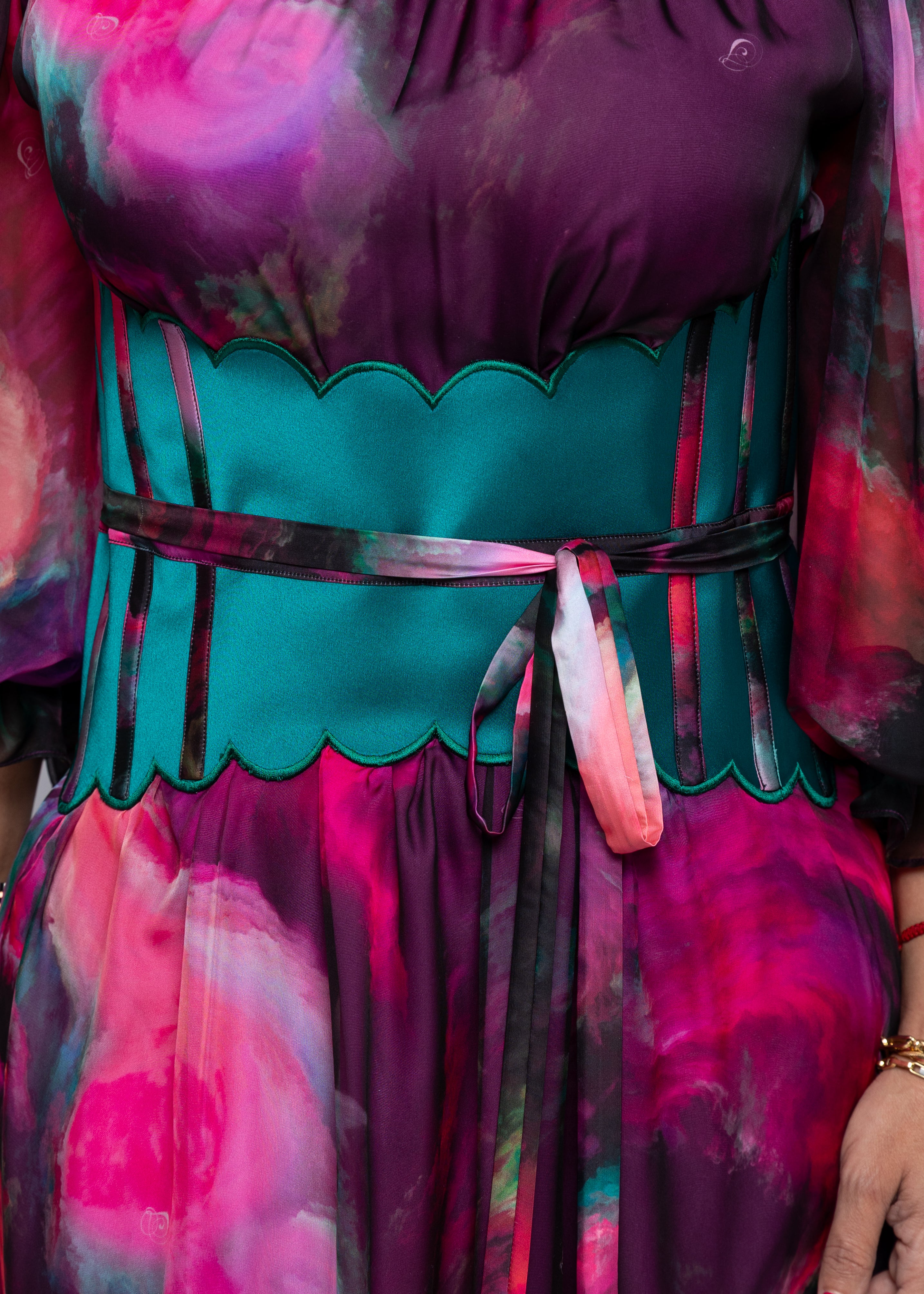 Farah Chiffon Silk Dress
