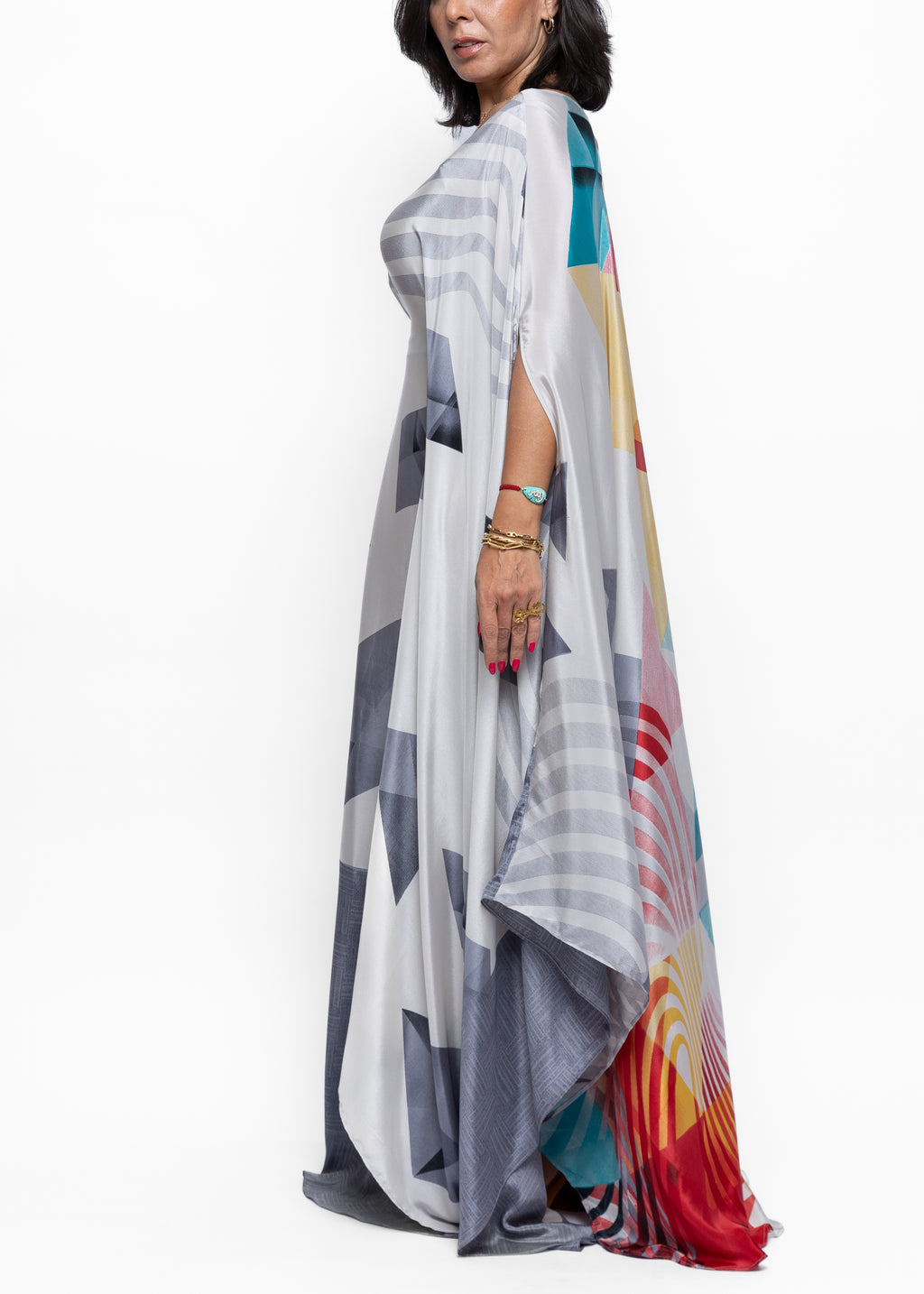 Ruba Prism Silk Couture Kaftan