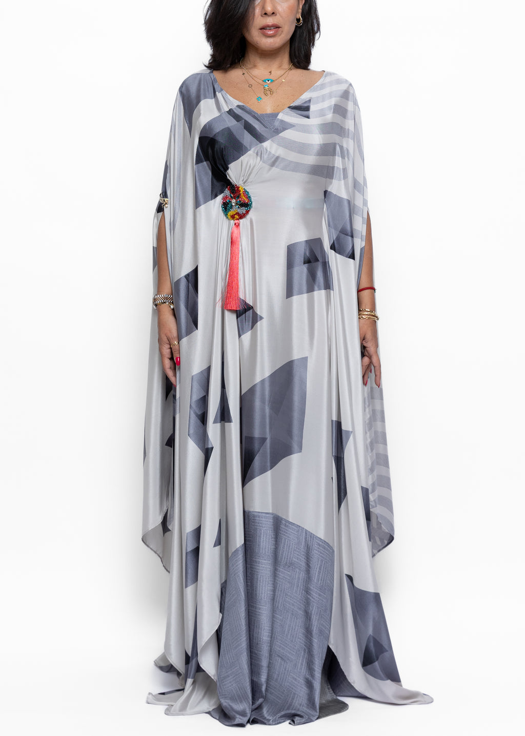 Ruba Prism Silk Couture Kaftan