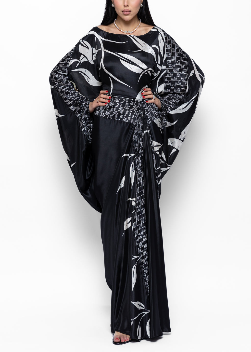 Noir Amal Couture Kaftan