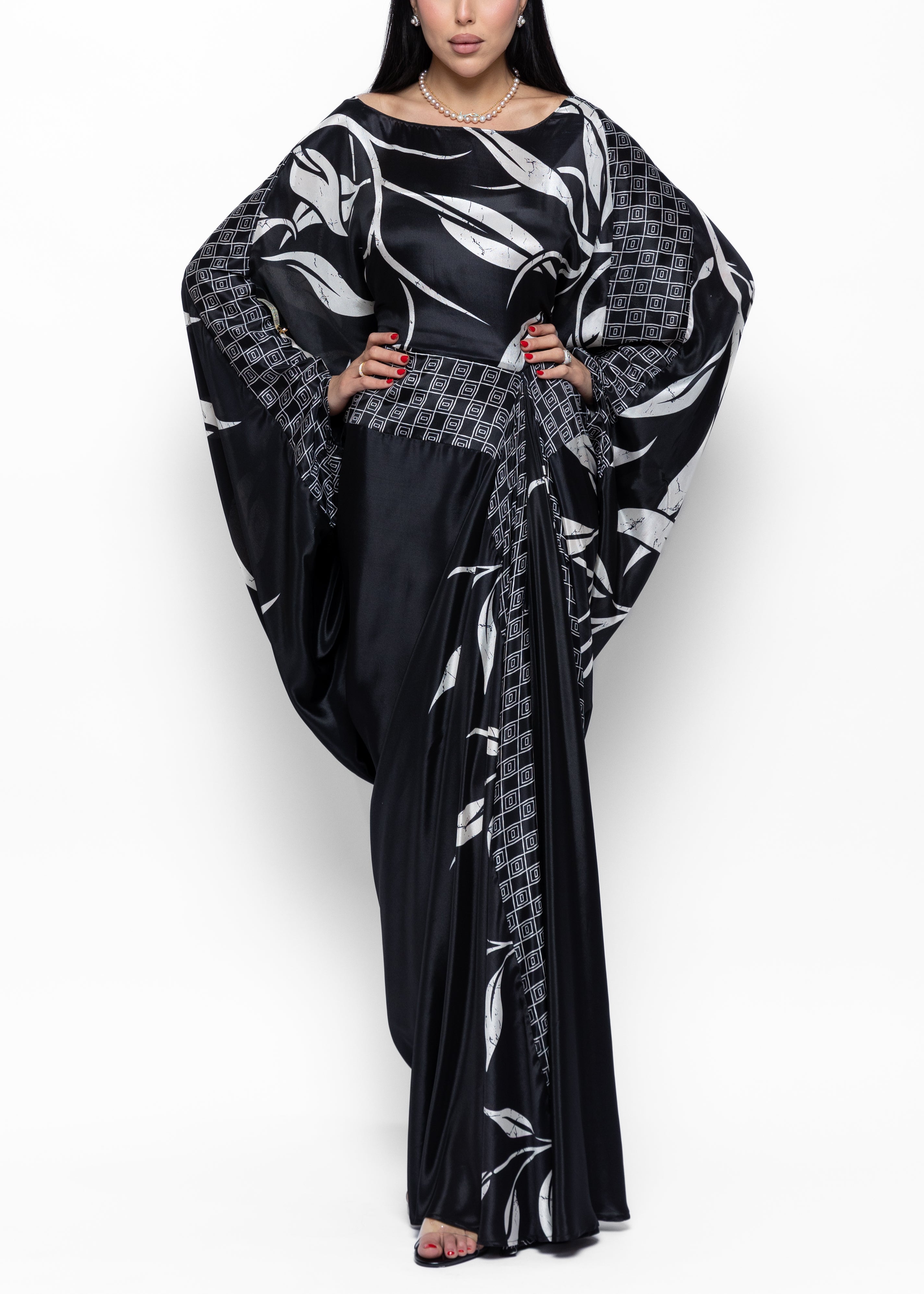 Noir Amal Couture Kaftan