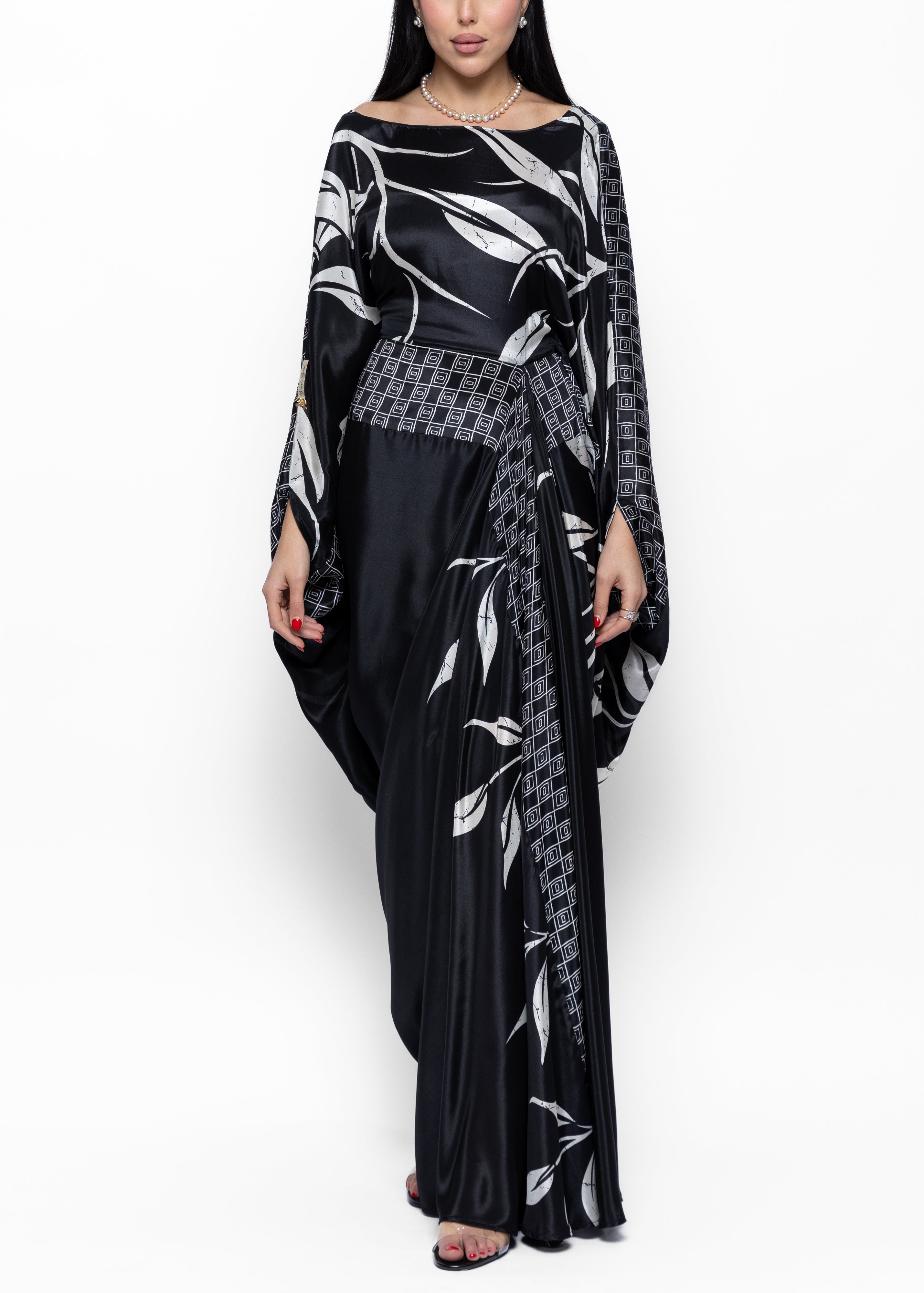 Noir Amal Couture Kaftan