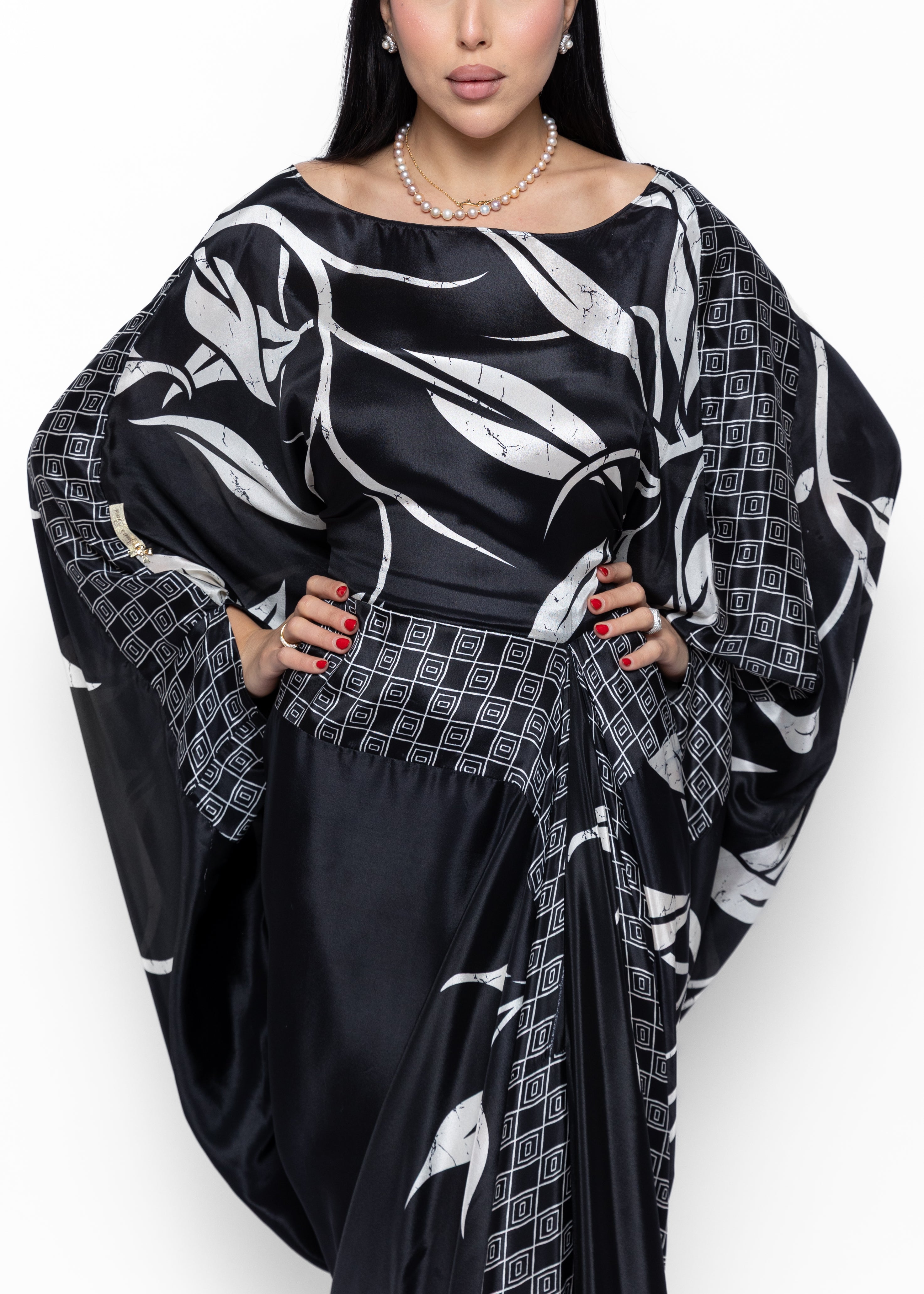 Noir Amal Couture Kaftan