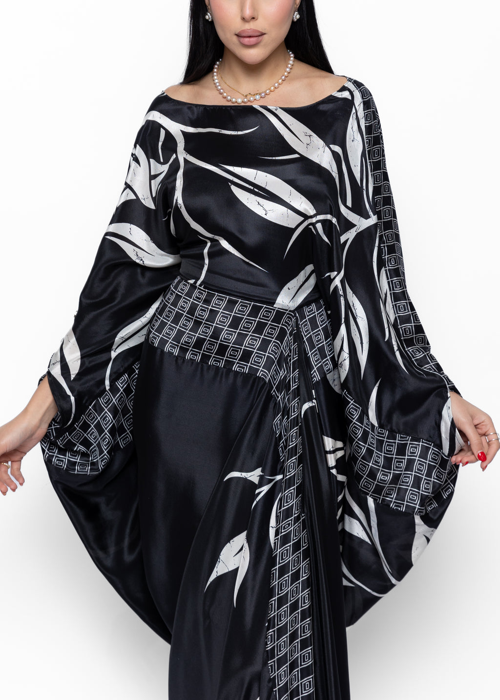 Noir Amal Couture Kaftan