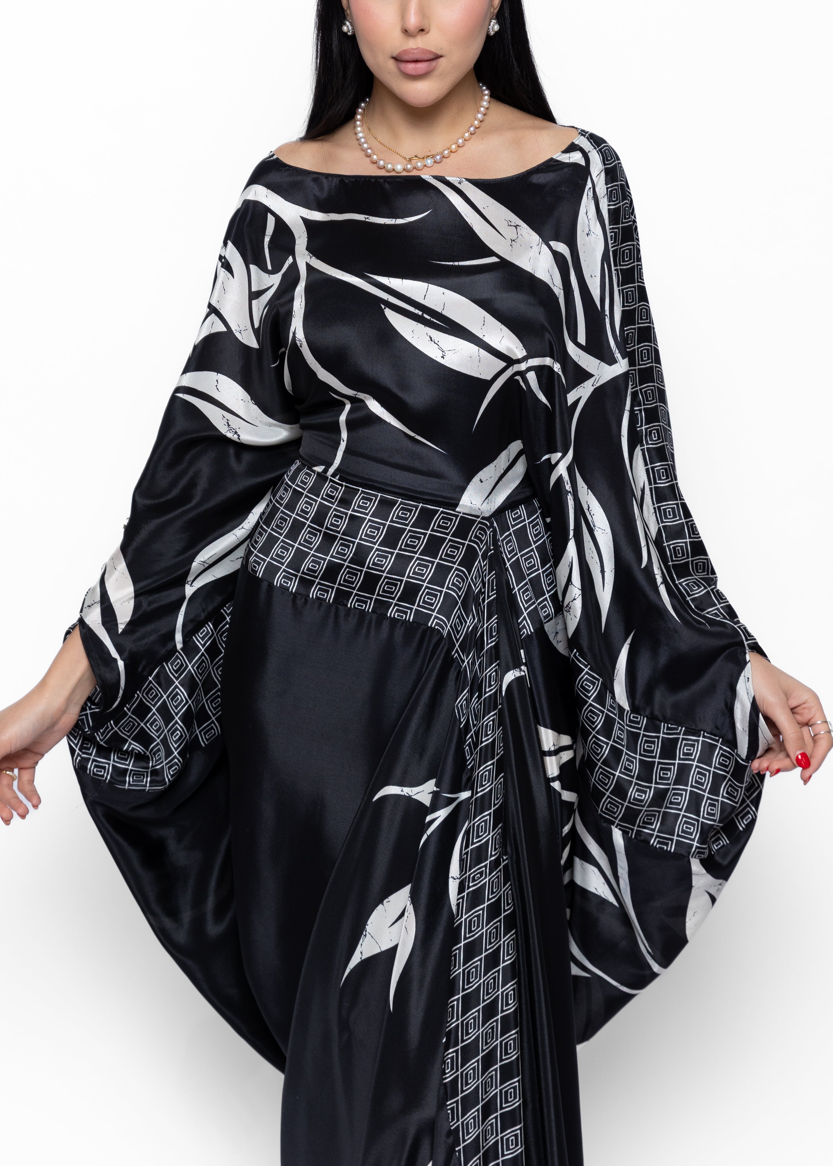 Noir Amal Couture Kaftan