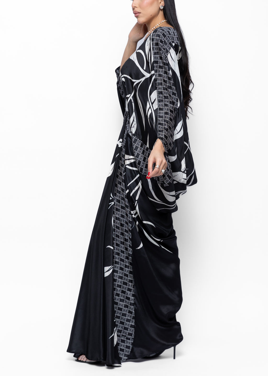 Noir Amal Couture Kaftan