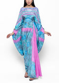 Layan Azure Bloom Couture Kaftan