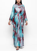 Safiya Mist Silk Couture Kaftan