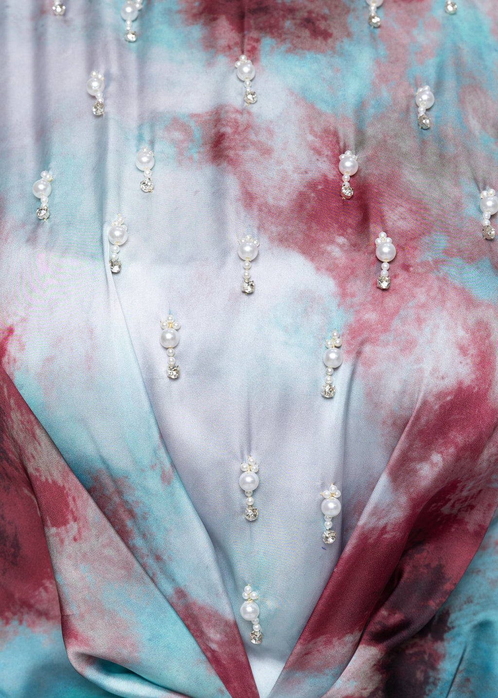 Safiya Mist Silk Couture Kaftan