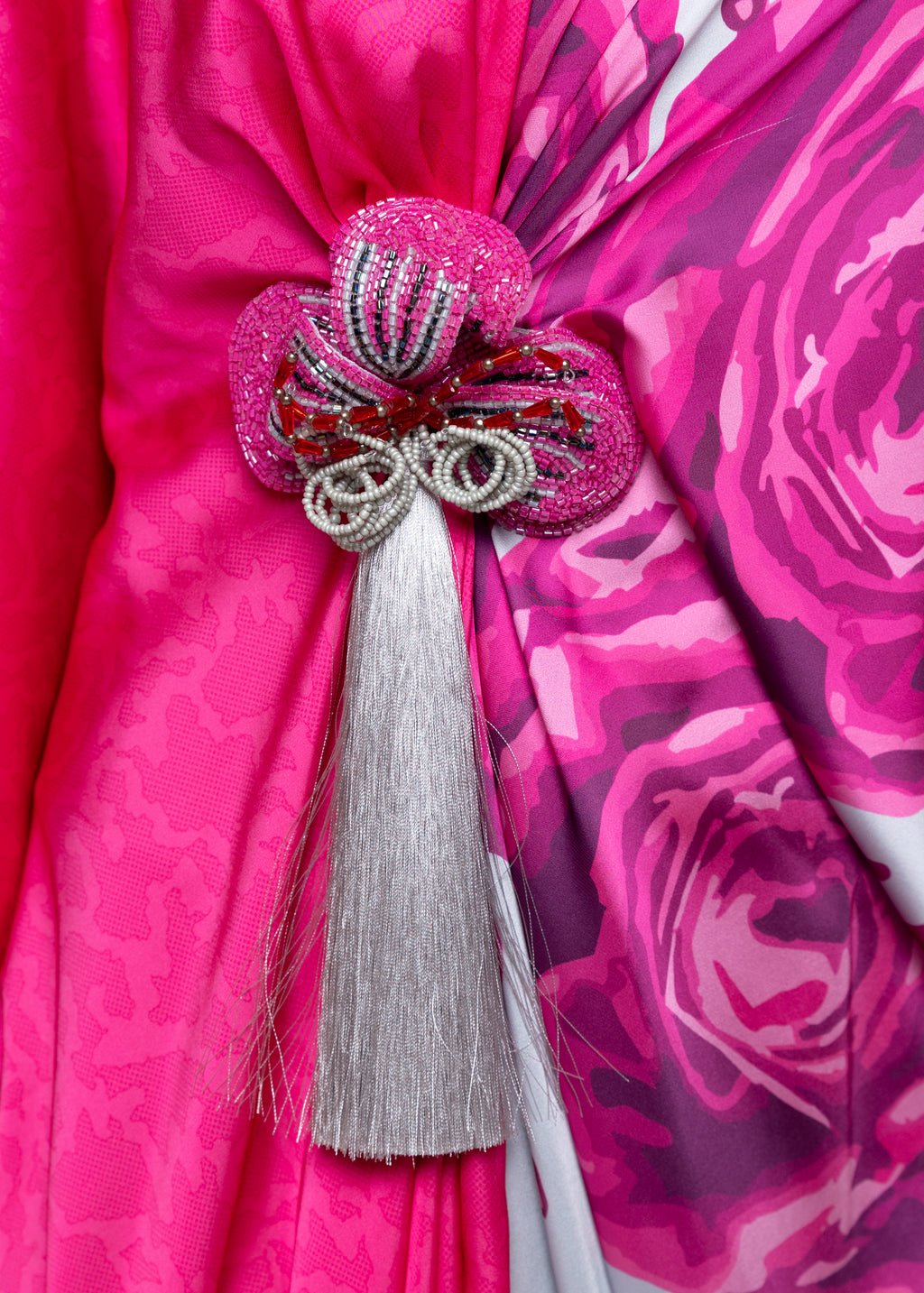 Yara Butterfly Brooch Dress