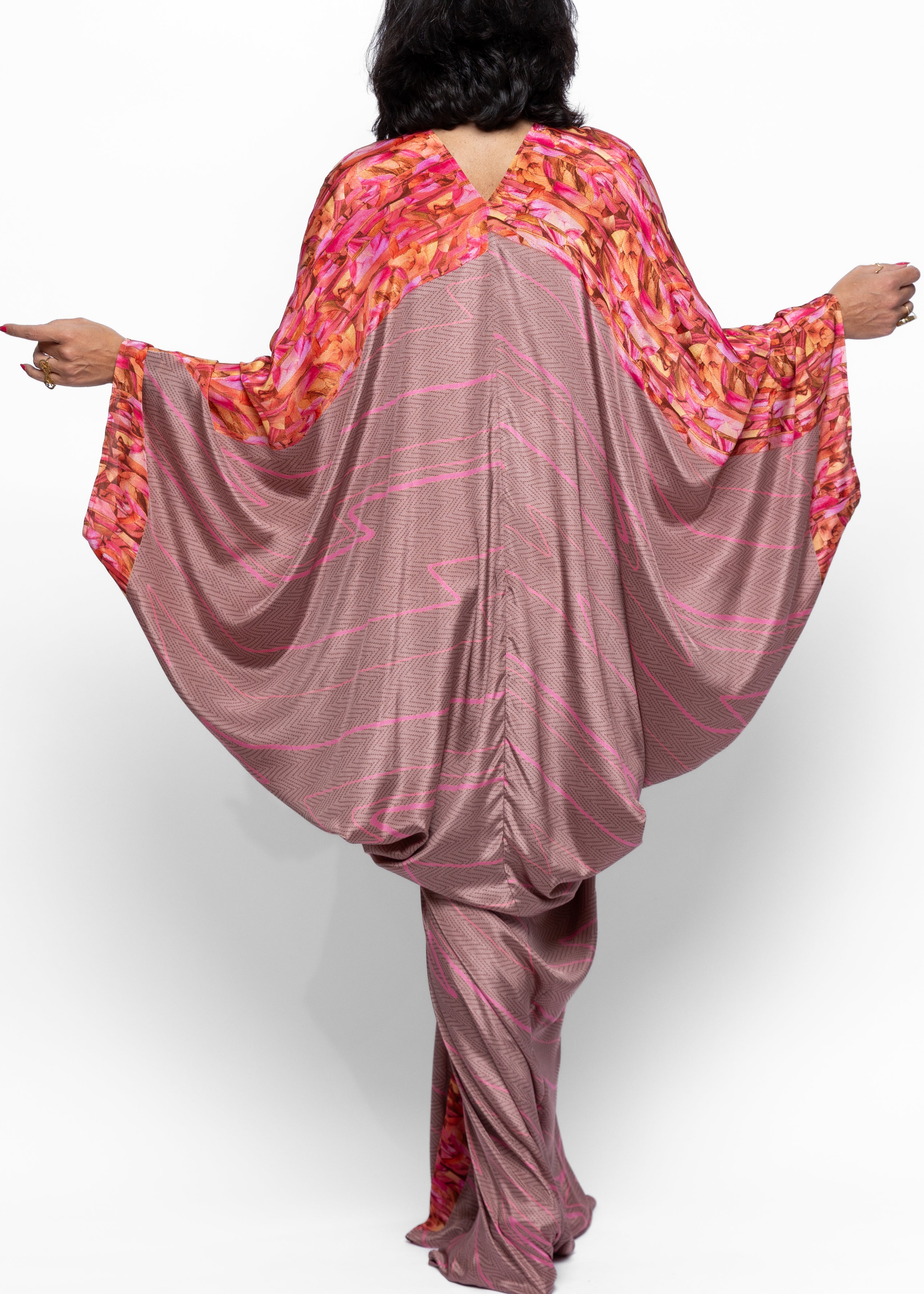 Rimah Mosaic Silk Couture Kaftan