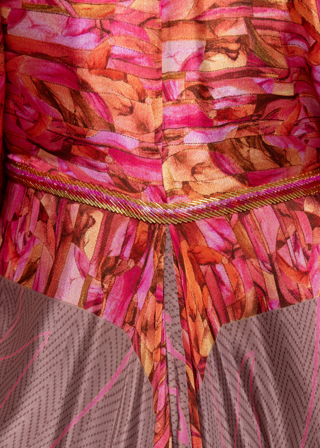 Rimah Mosaic Silk Couture Kaftan