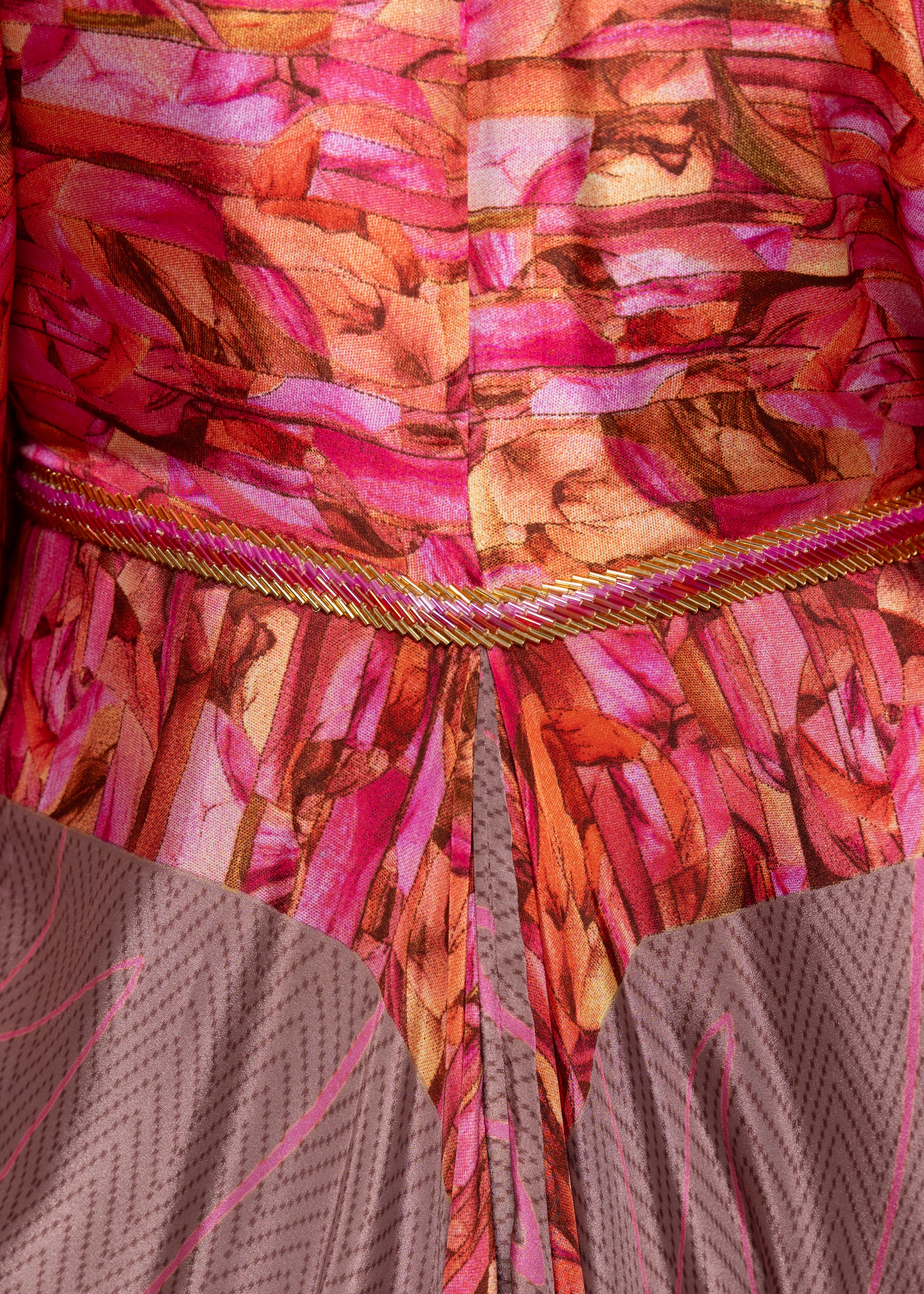 Rimah Mosaic Silk Couture Kaftan