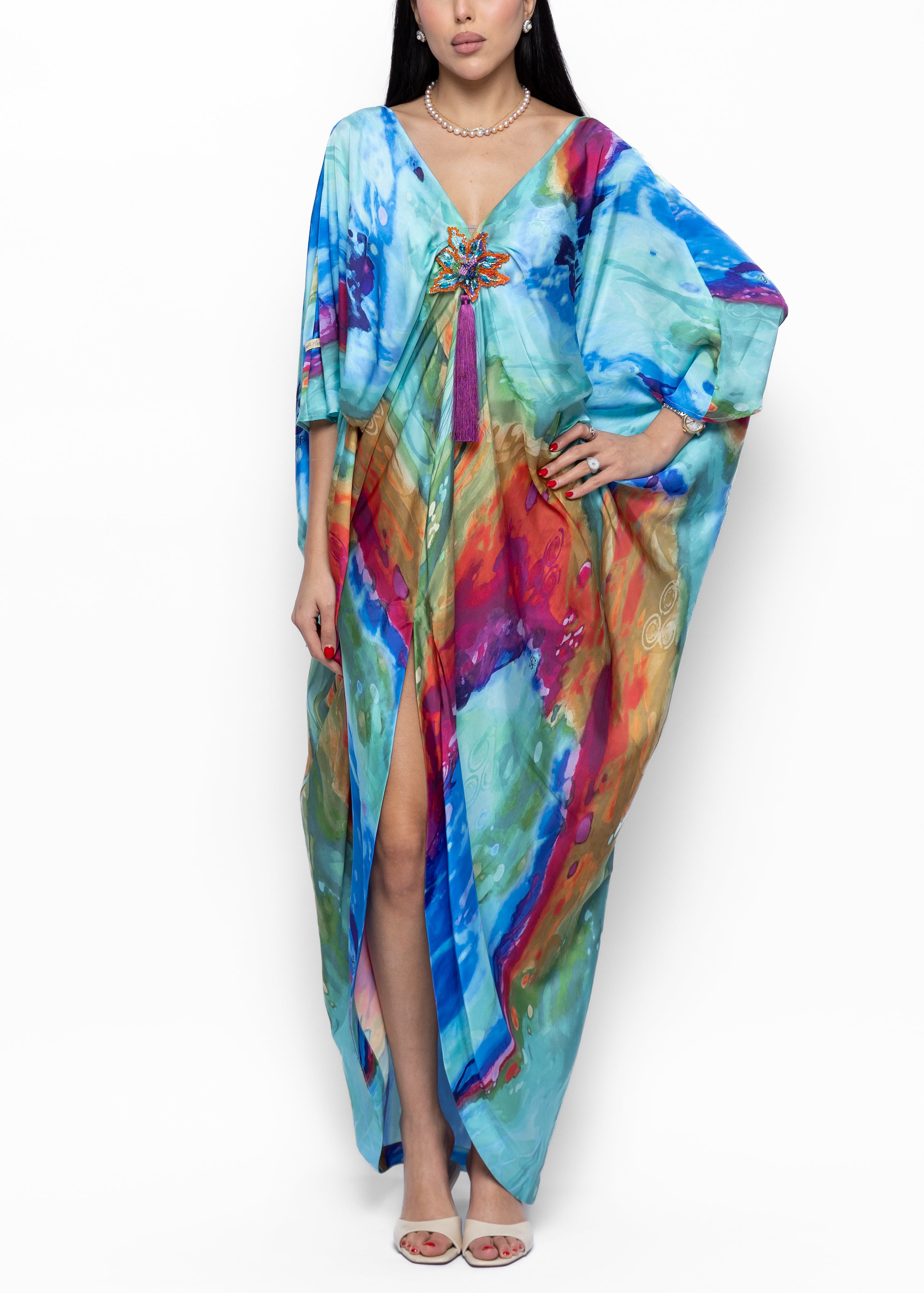 Safa Aurora Silk Couture Kaftan