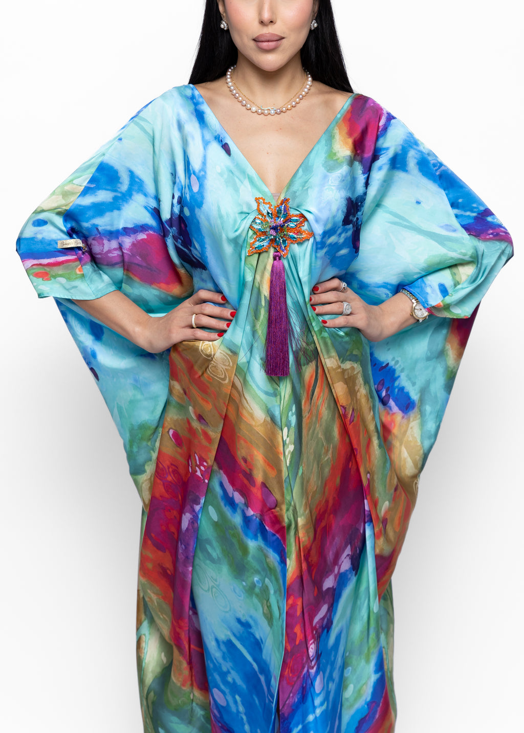 Safa Aurora Silk Couture Kaftan