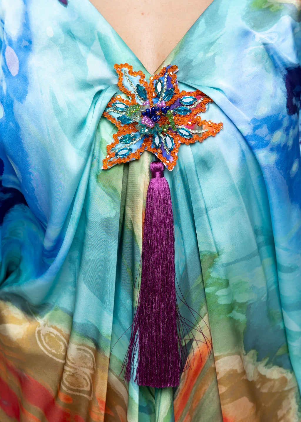 Safa Aurora Silk Couture Kaftan