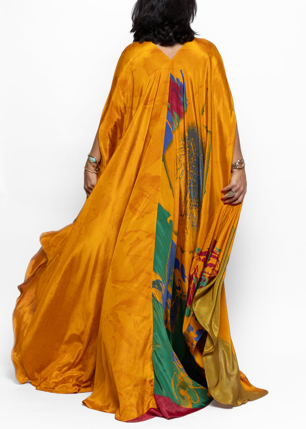 Suhaila Soleil Silk Couture Kaftan