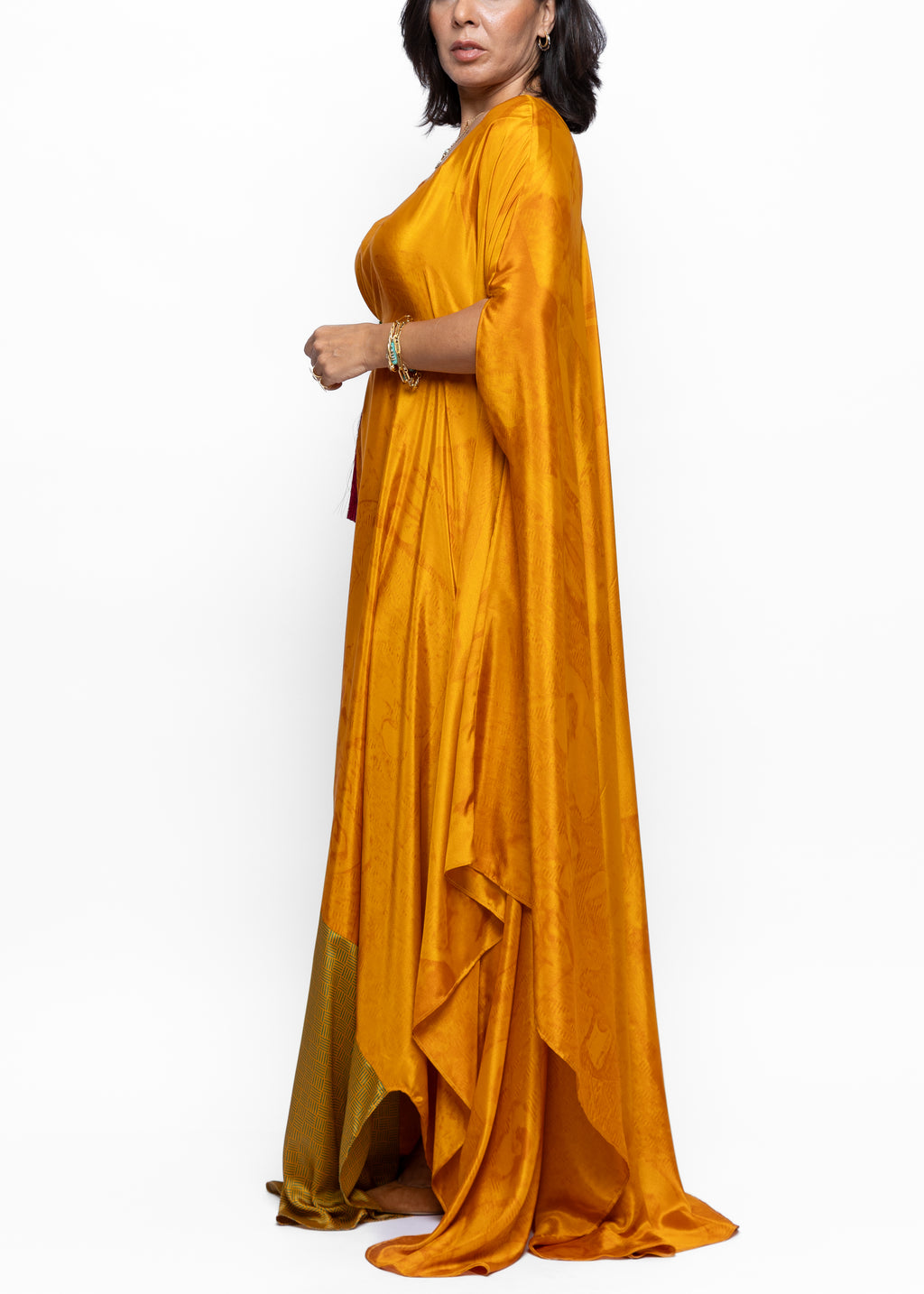 Suhaila Soleil Silk Couture Kaftan