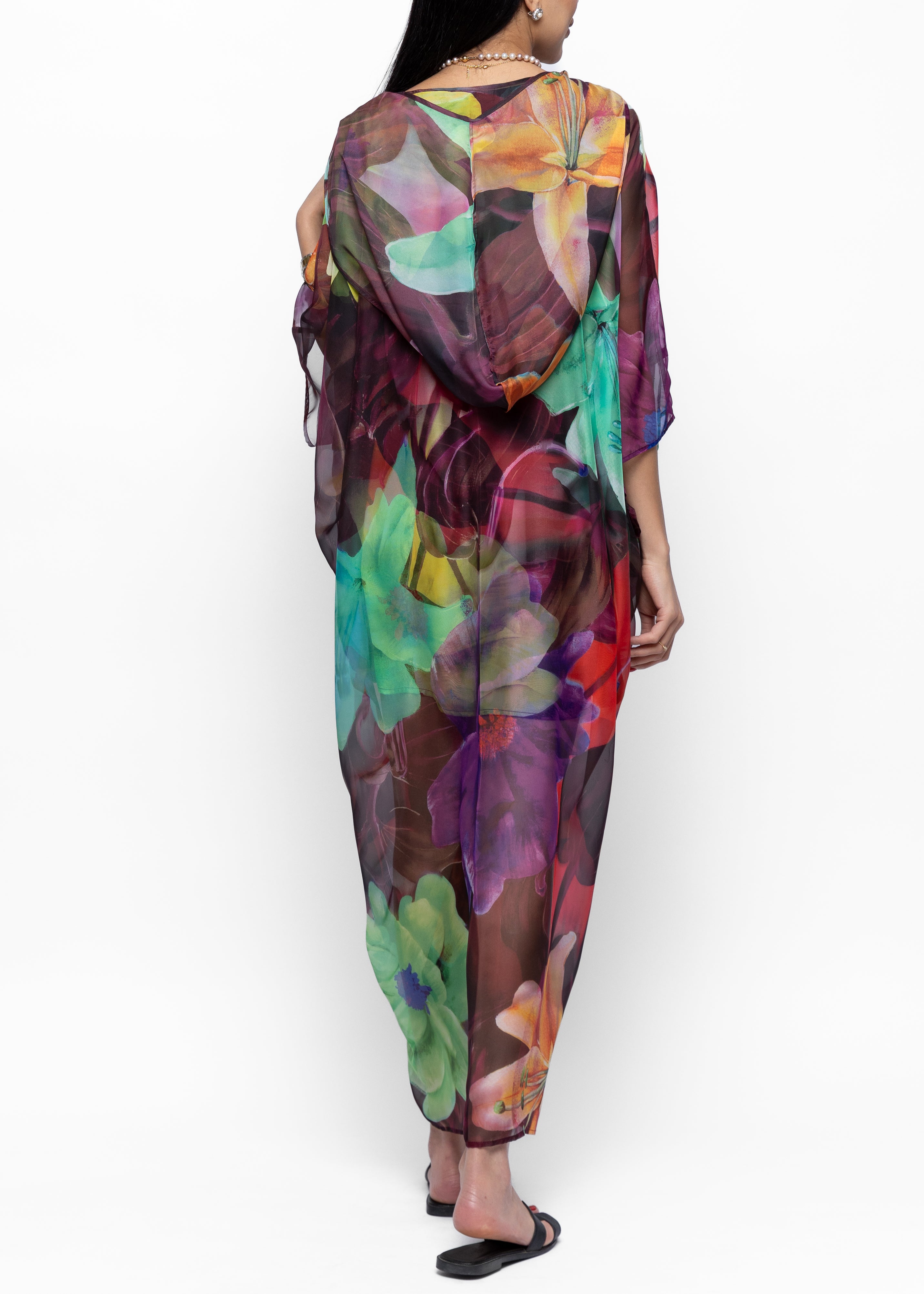 Alya Jardin Silk Couture Kaftan