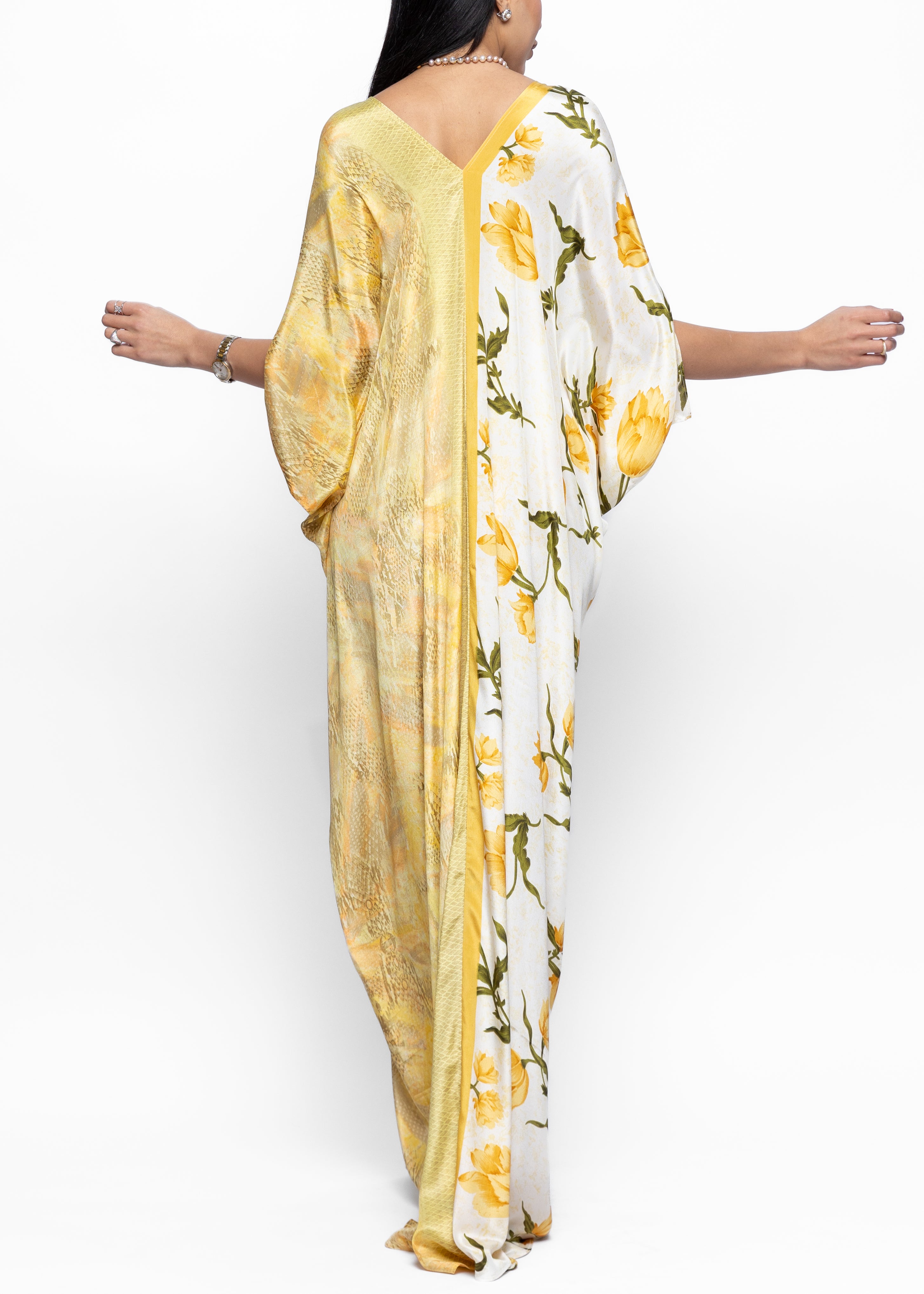 Rahaf Golden Bloom Butterfly Dress