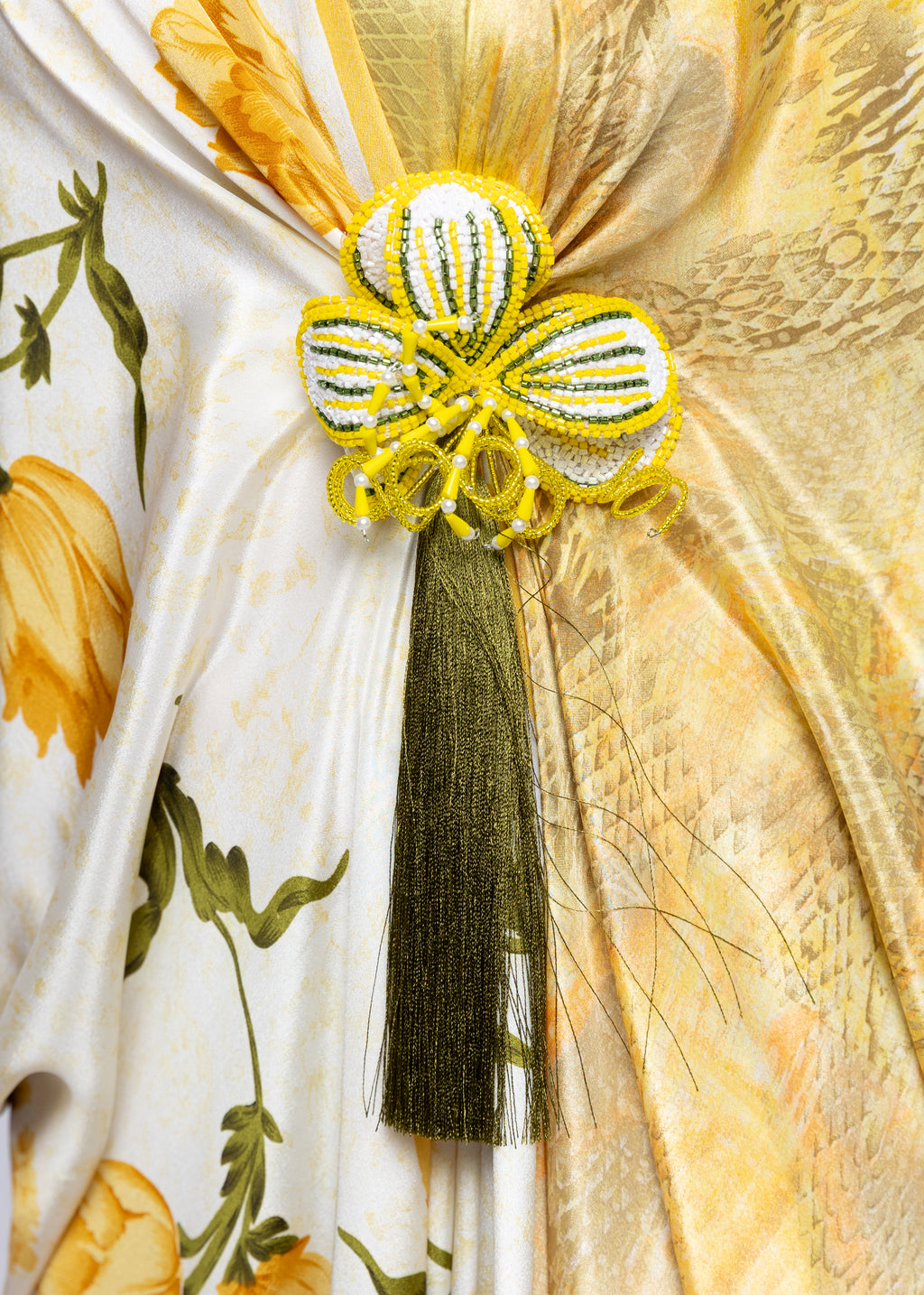 Rahaf Golden Bloom Butterfly Dress