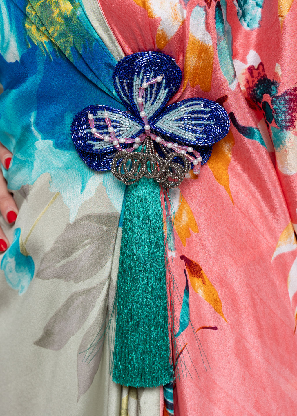 Razan Bloom Butterfly Kaftan