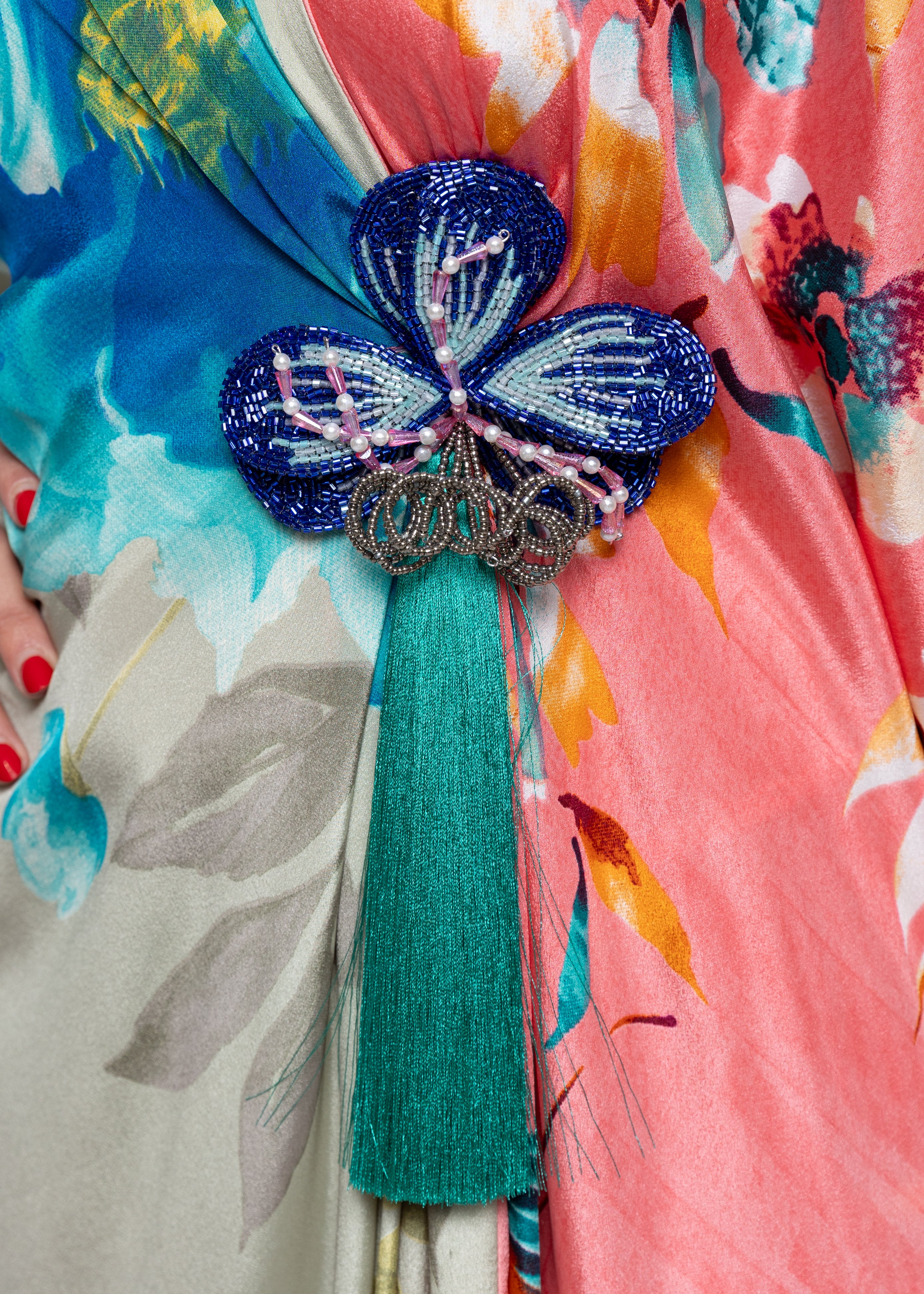 Razan Bloom Butterfly Kaftan