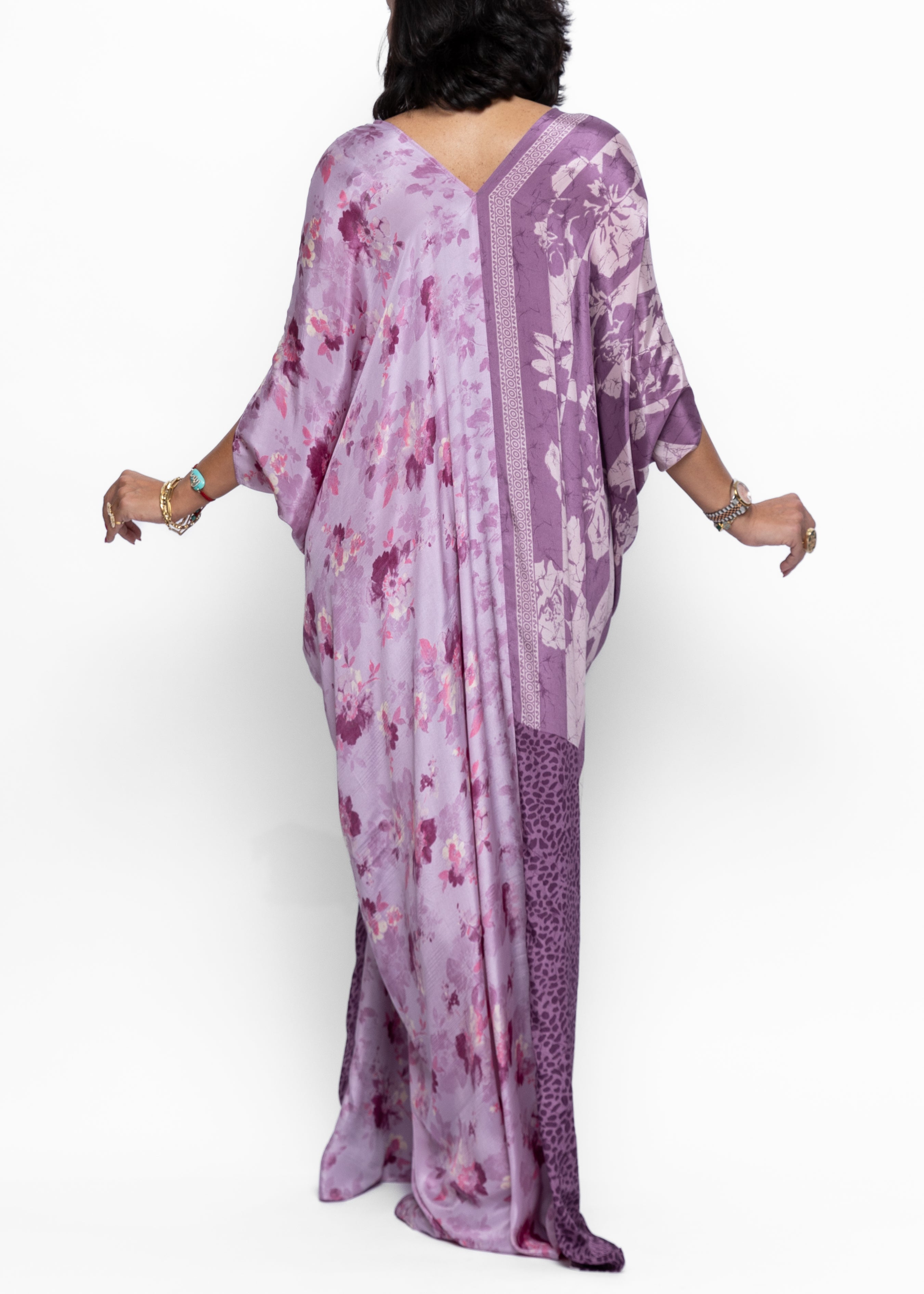 Hanin Butterfly Brooch Silk Couture Kaftan
