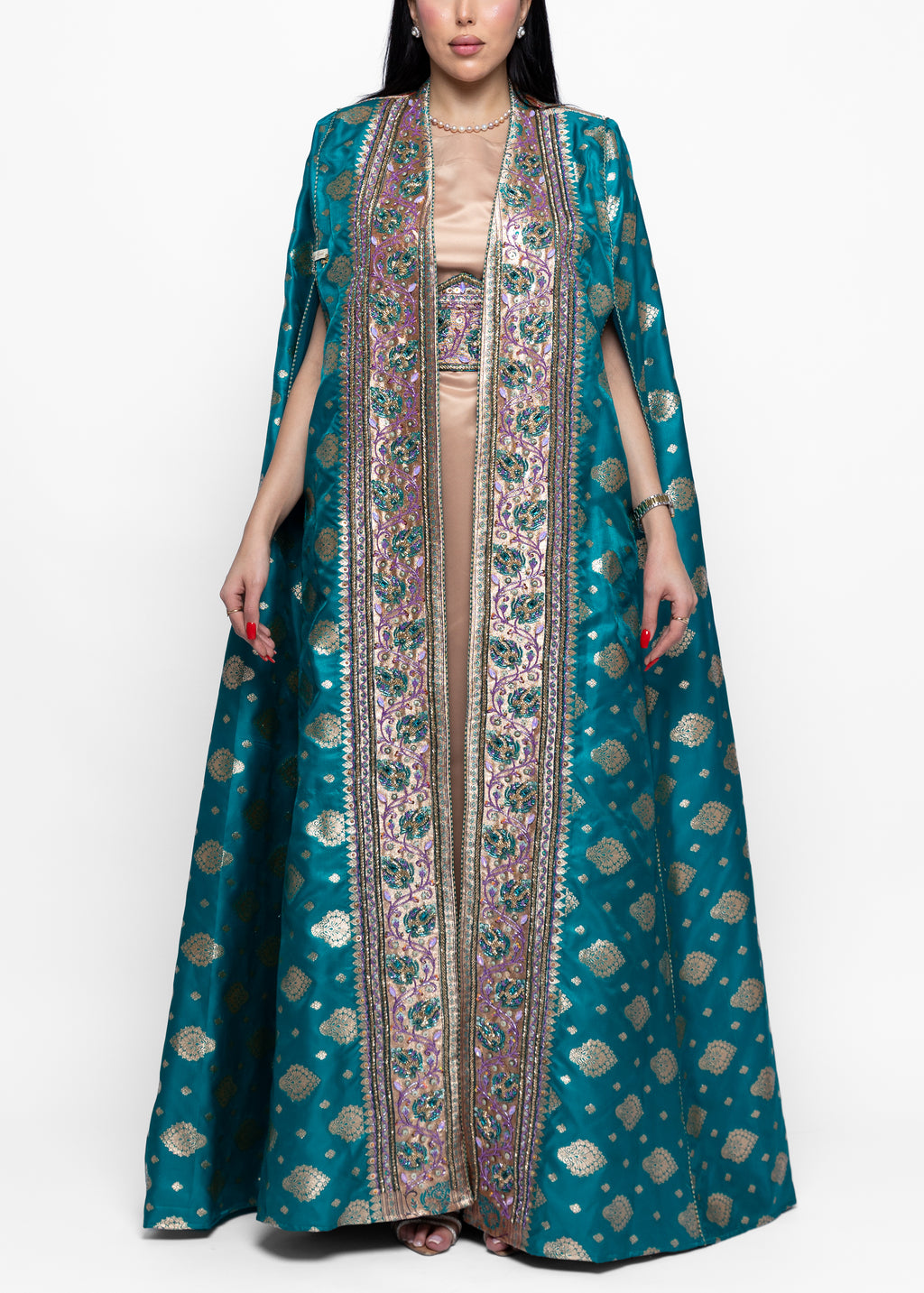 Sumaya Azure Medallion Cape