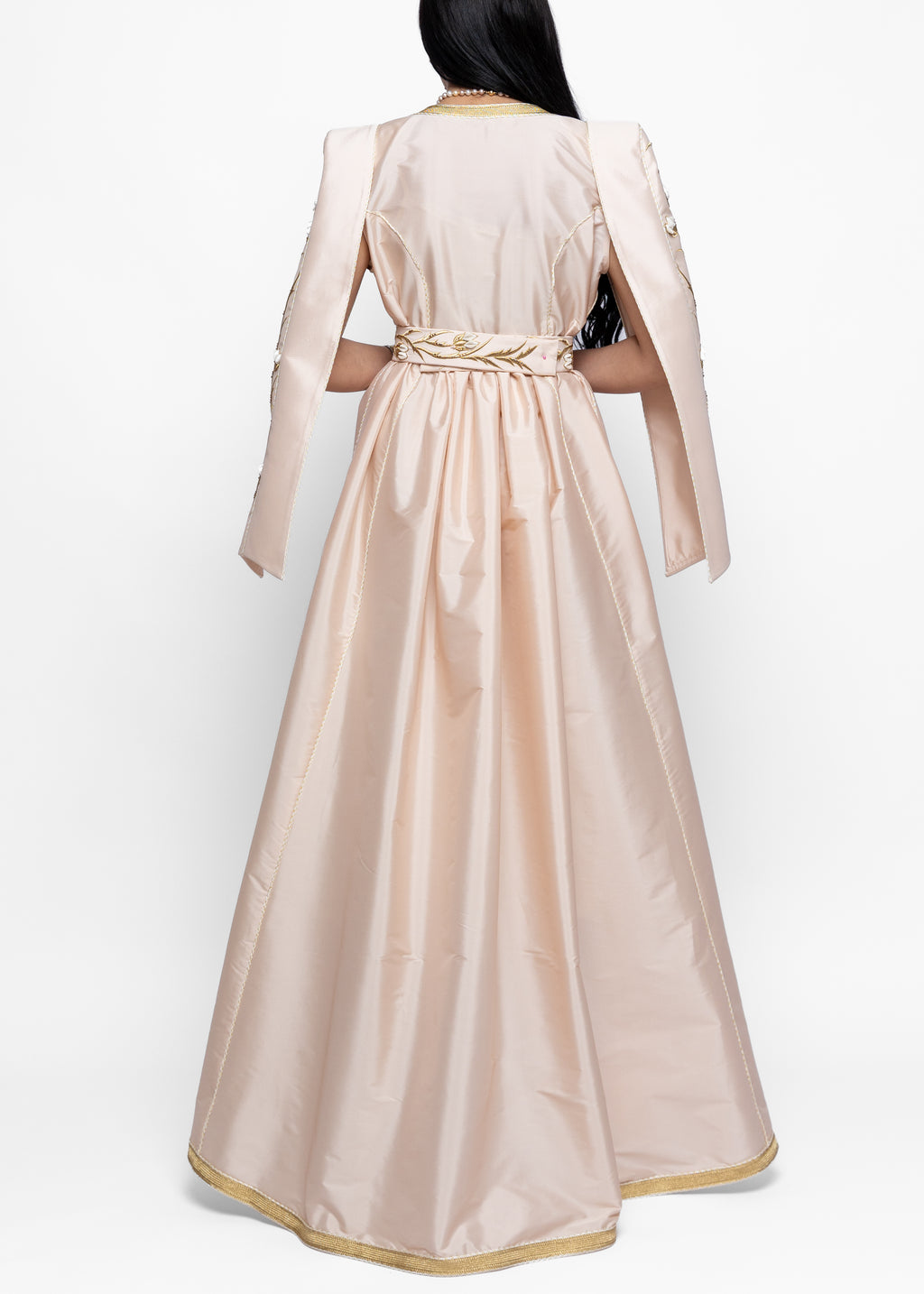 Manal Champagne Rose Kaftan
