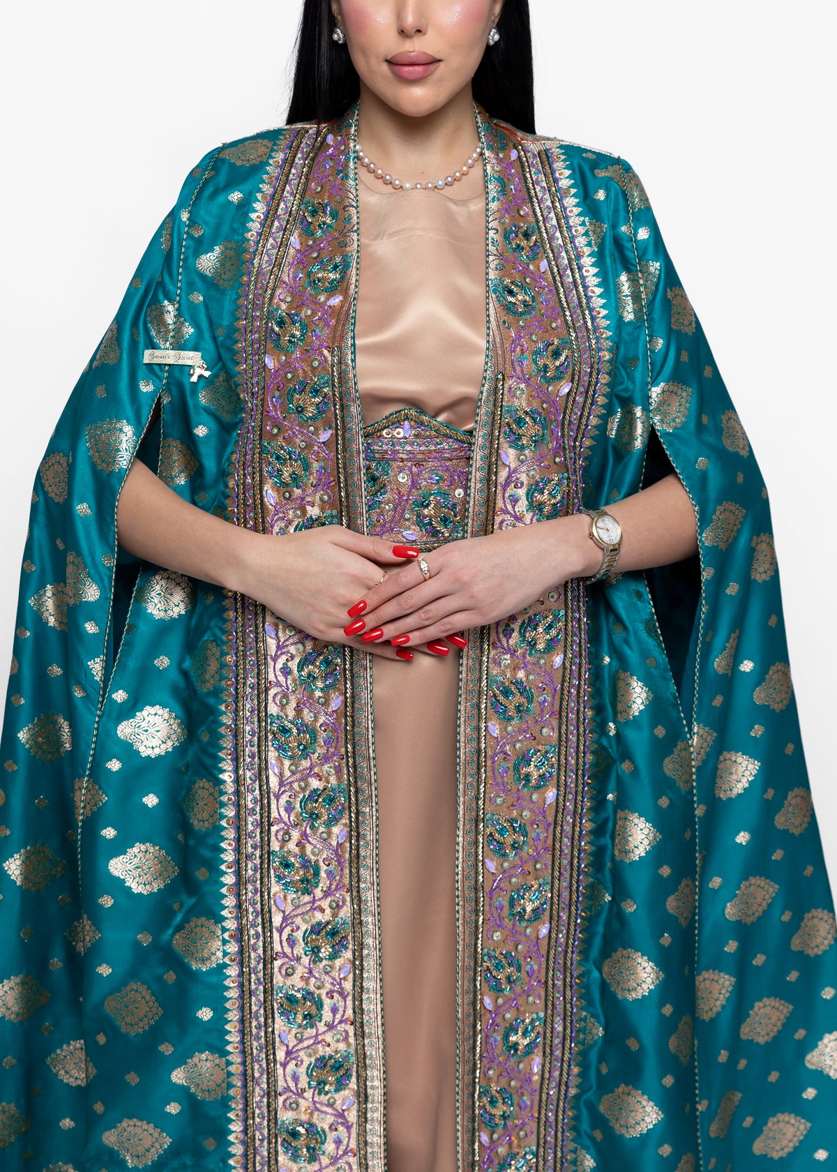 Hoor Blush Peacock Dress