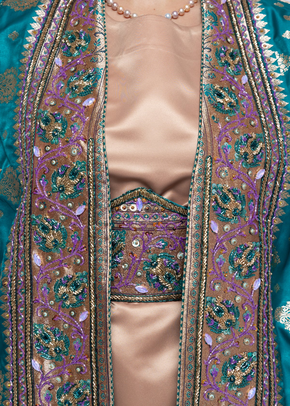 Sumaya Azure Medallion Cape