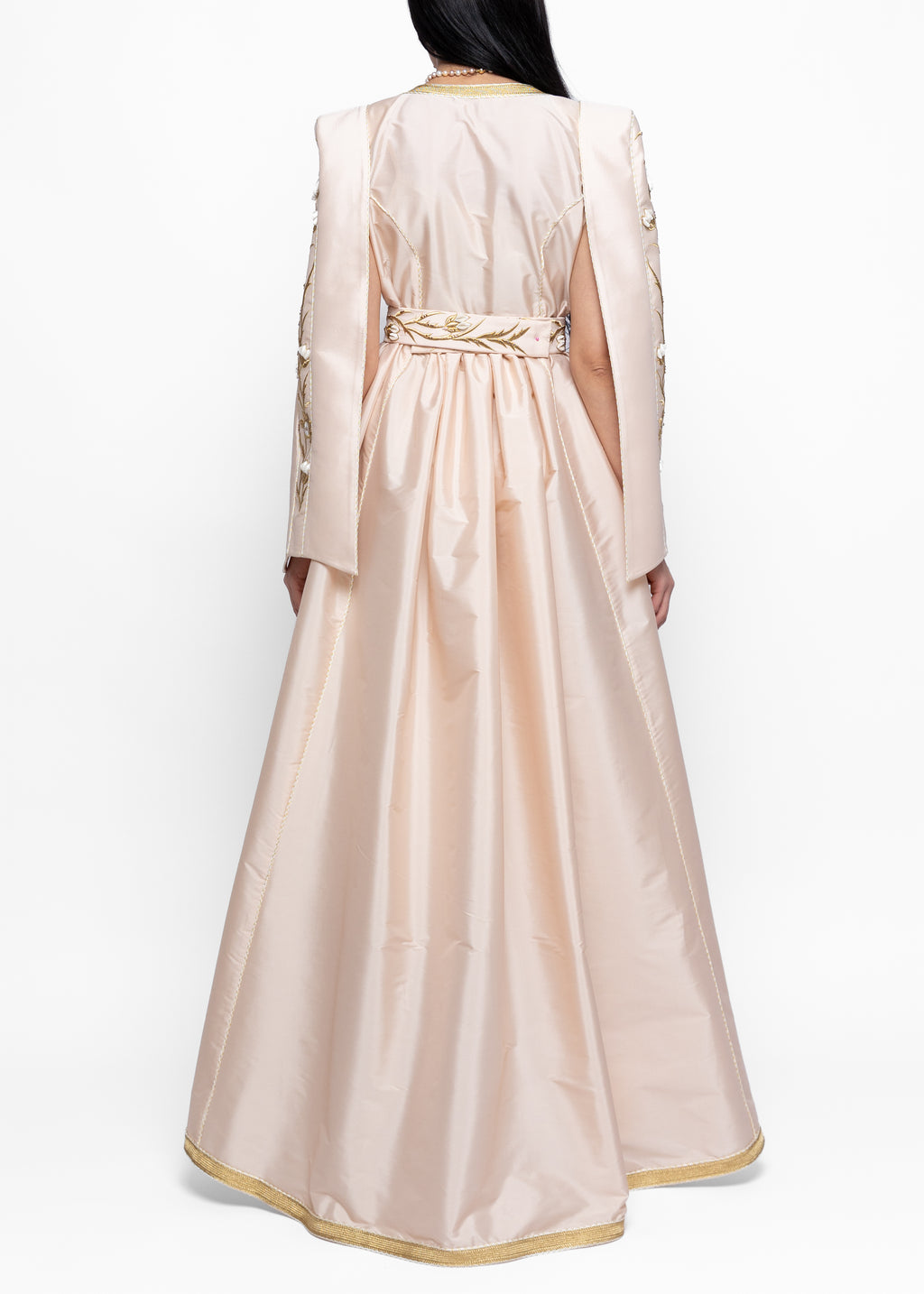 Manal Champagne Rose Kaftan