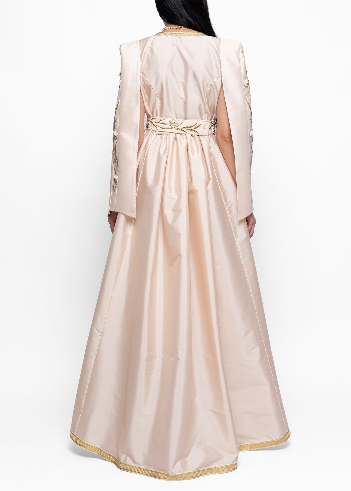 Manal Champagne Rose Kaftan