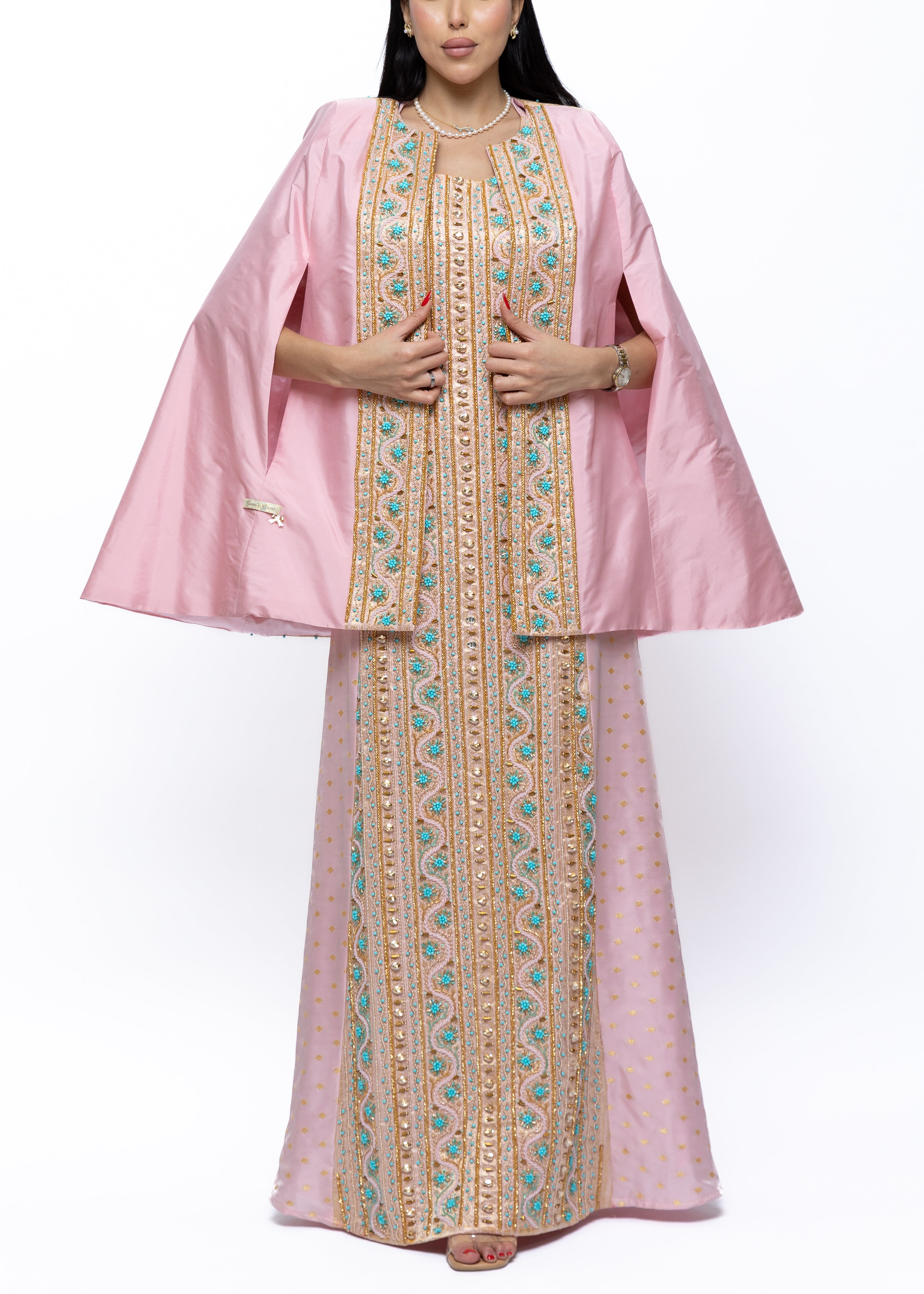 Nour Couture Silk Cape