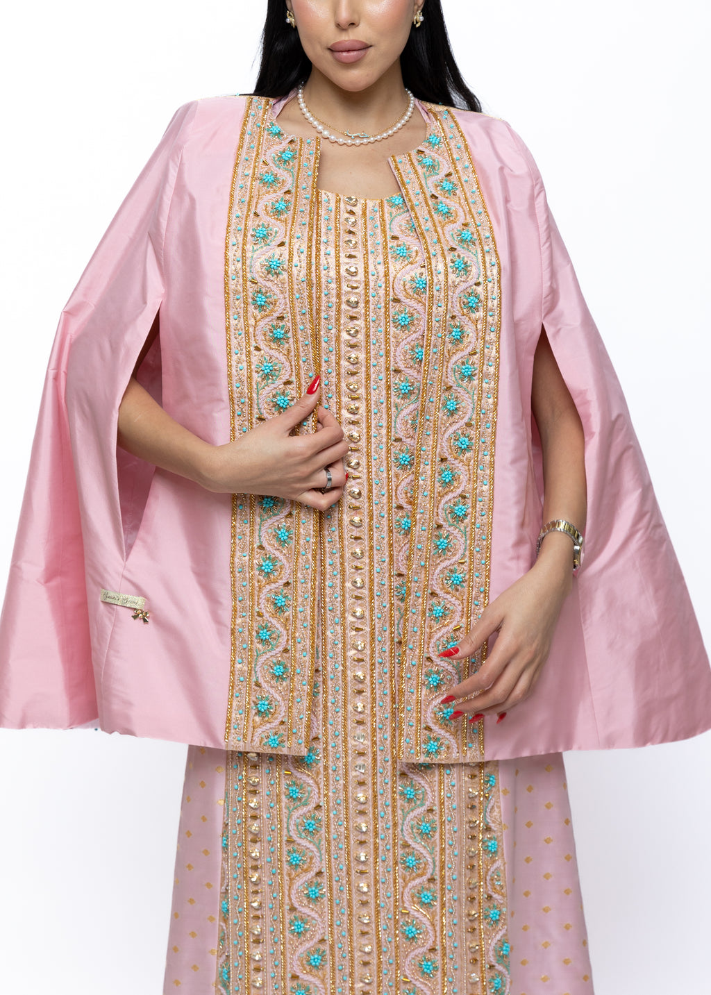Nour Couture Silk Cape