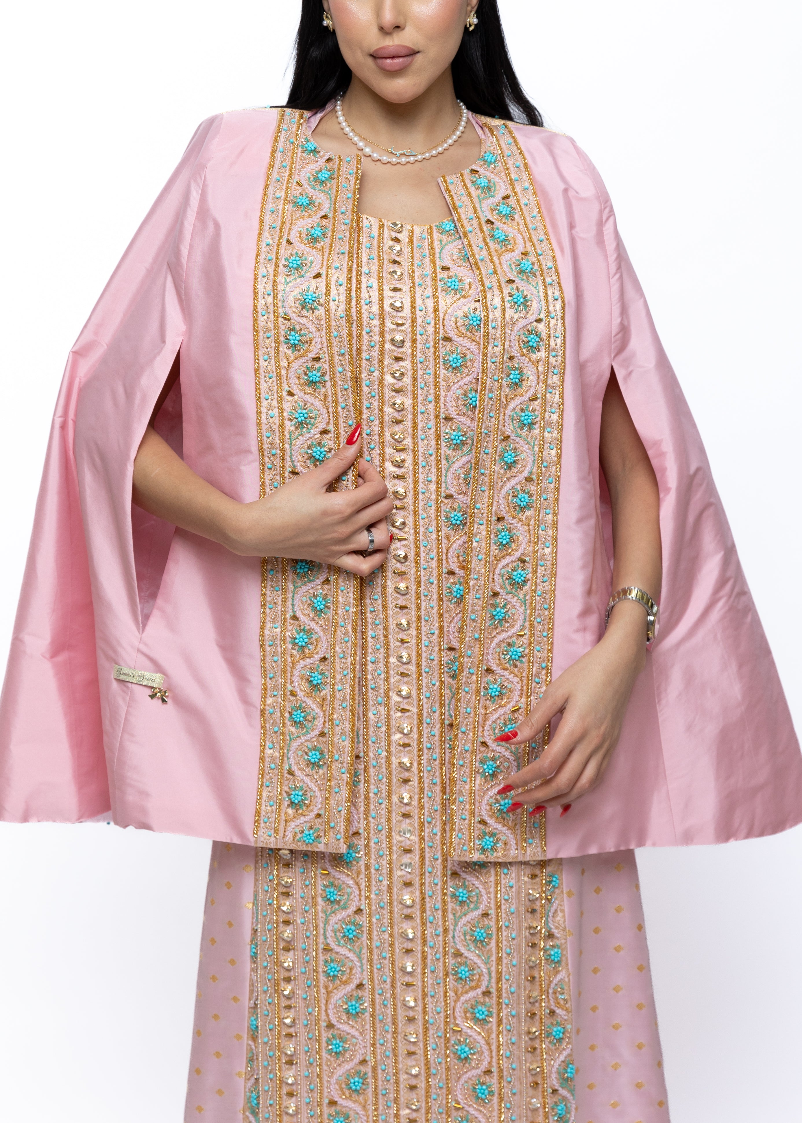 Nour Couture Silk Cape